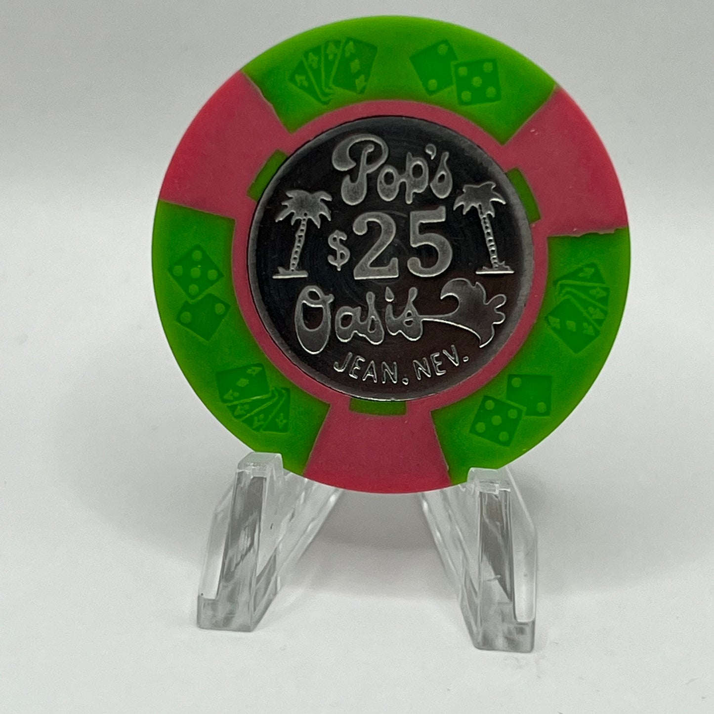 Pop’s Oasis Jean Nevada 1978 $25 Casino Chip N7187.P