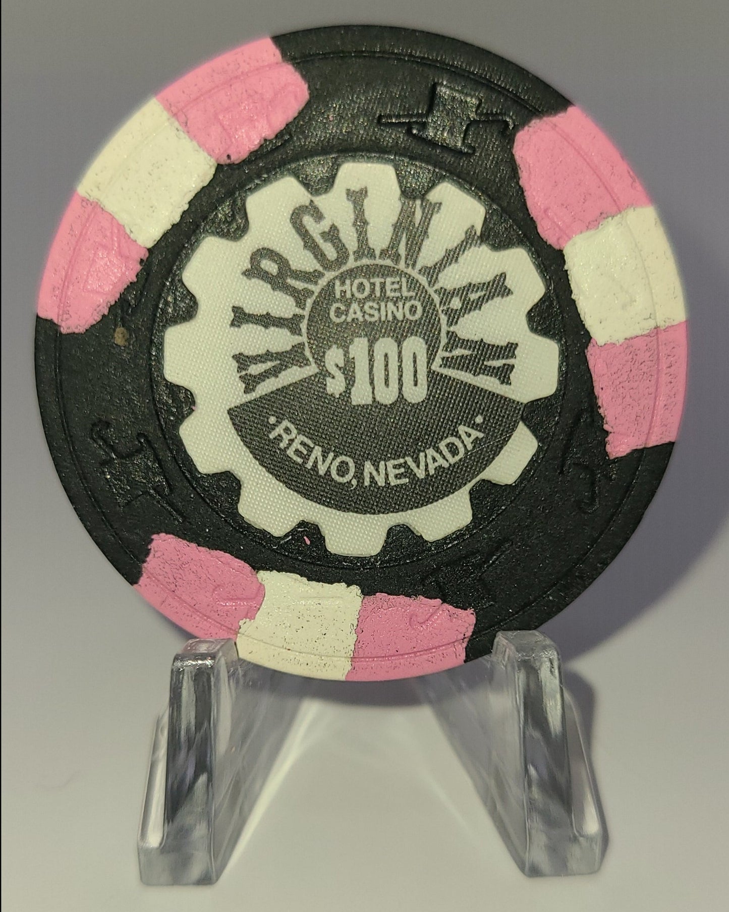 Virginian Casino Reno NV $100 Chip 1989 V6312