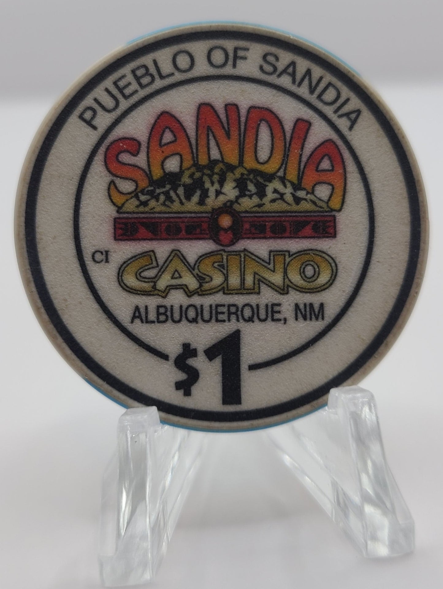 Sandia Resort Casino Albuquerque New Mexico $1 Casino Chip