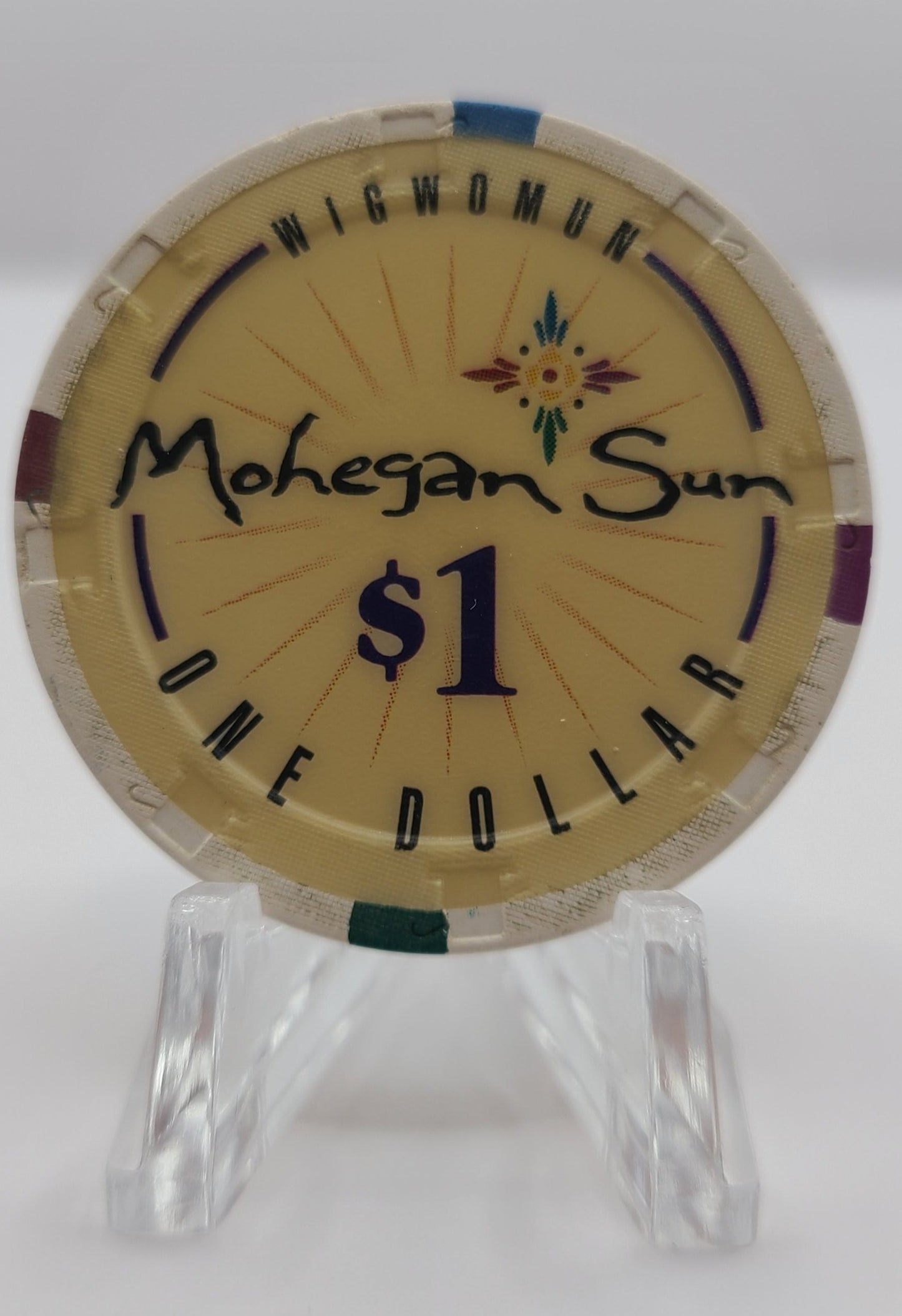 Mohegan Sun Casino Uncasville Connecticut $1 Chip