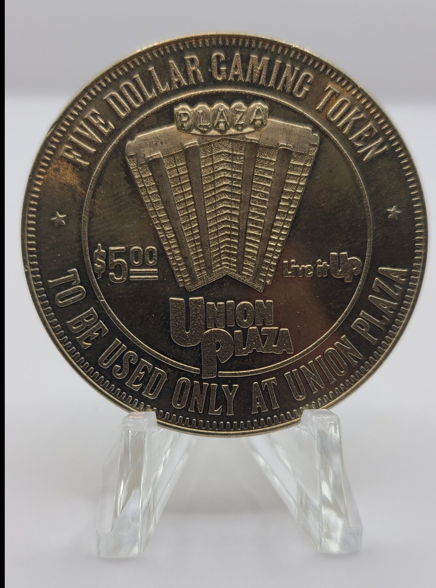 Union Plaza Casino Las Vegas NV 1978 $5 Gaming Token
