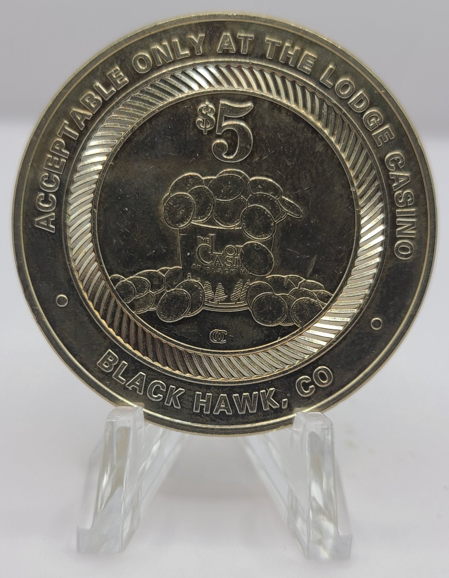 The Lodge Casino Black Hawk CO $5 Gaming Token