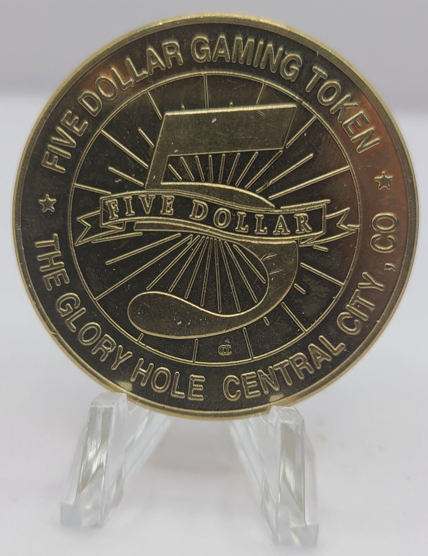 The Glory Hole Casino Central City CO 1997 $5 Gaming Token