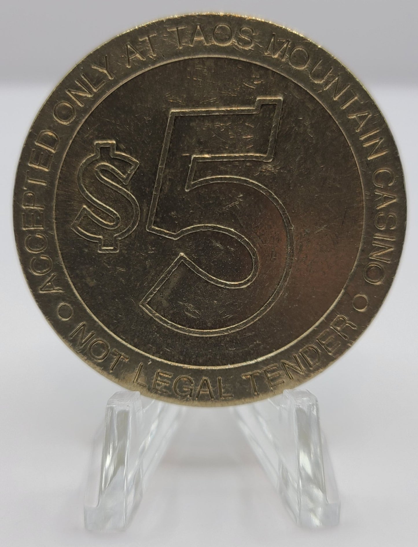 Taos Mountain Casino Taos NM $5 Gaming Token