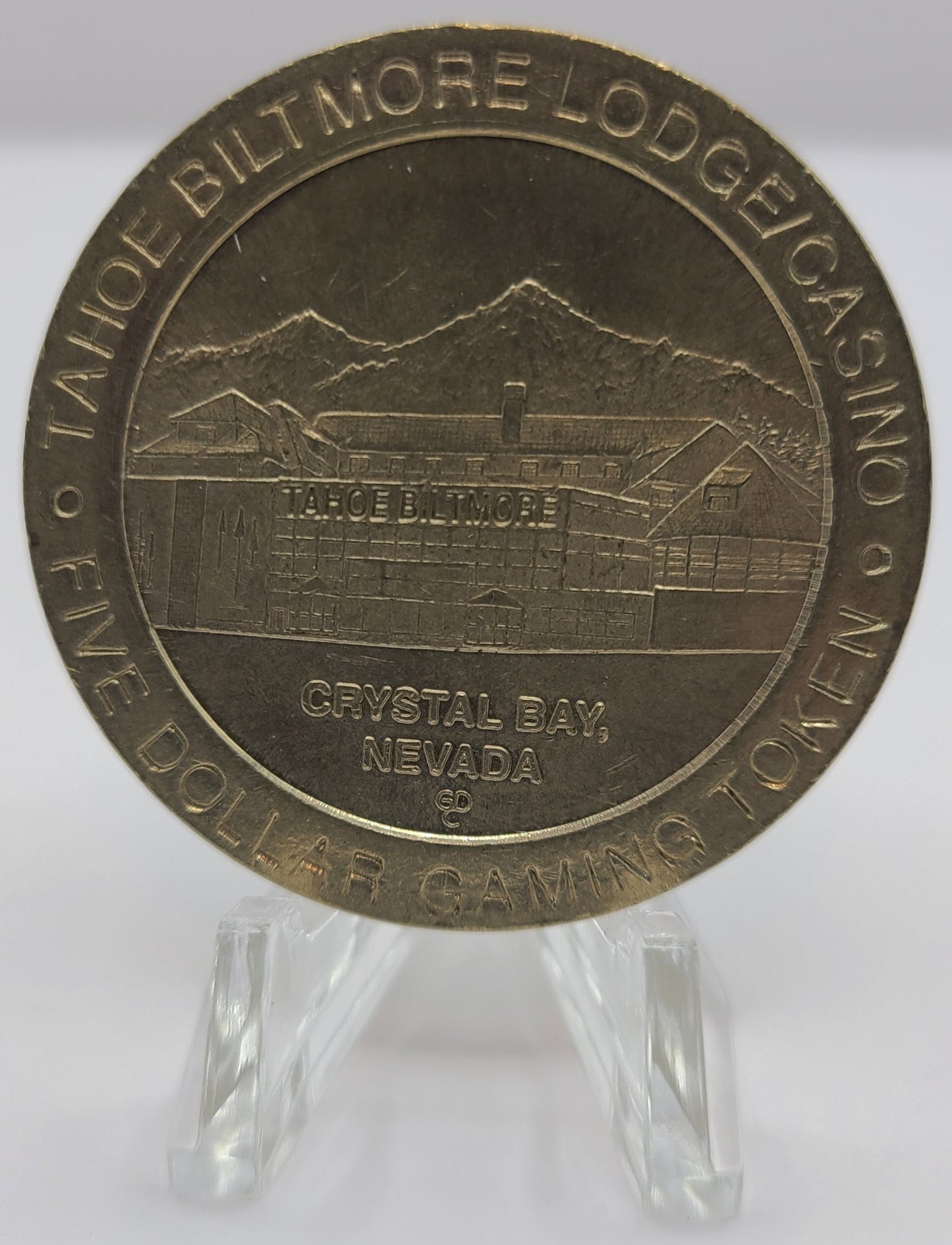 Tahoe Biltmore Casino Crystal Bay NV 1995 $5 Gaming Token