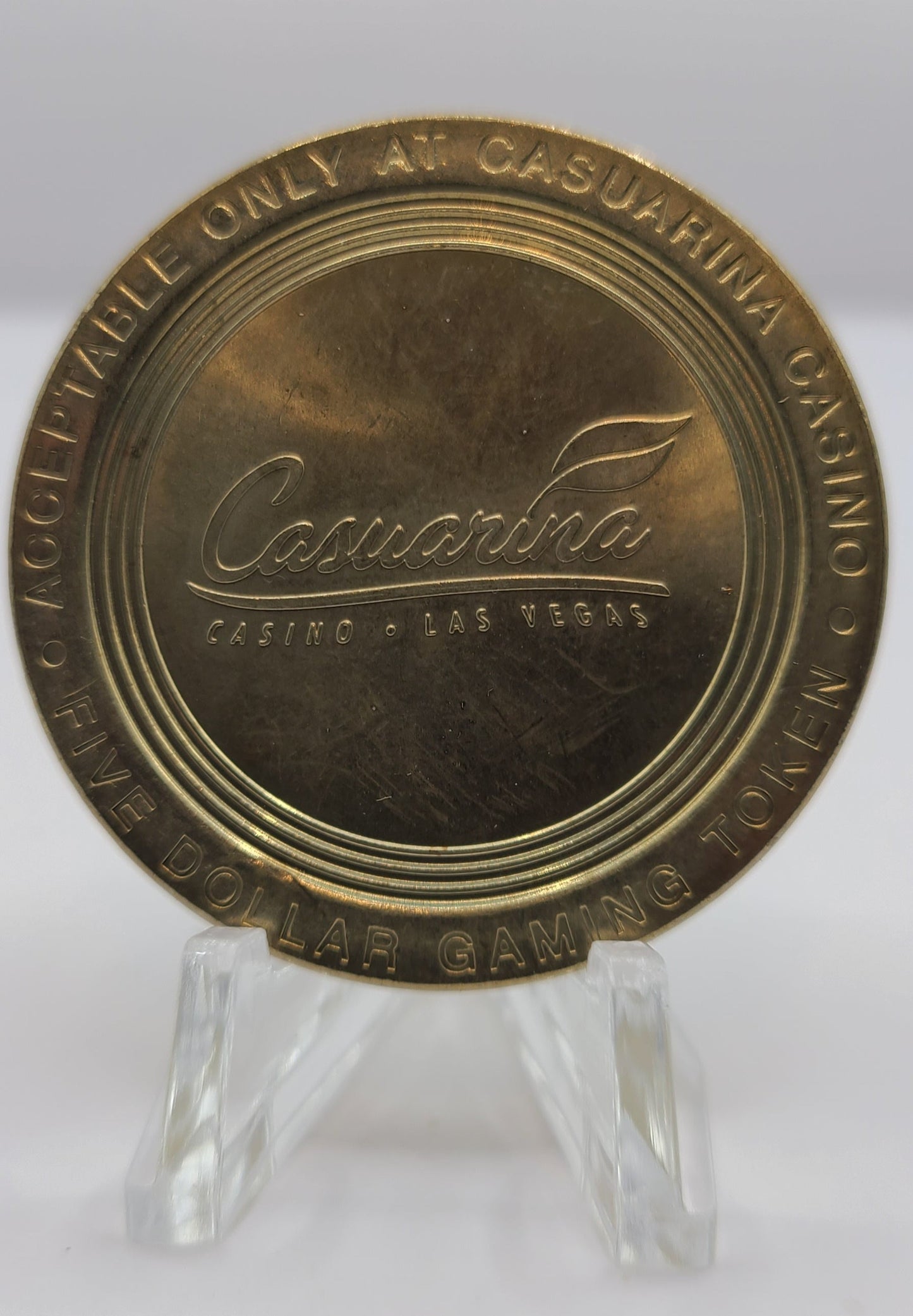 Casuarina Hotel Casino Las Vegas Nevada $5 Gaming Token