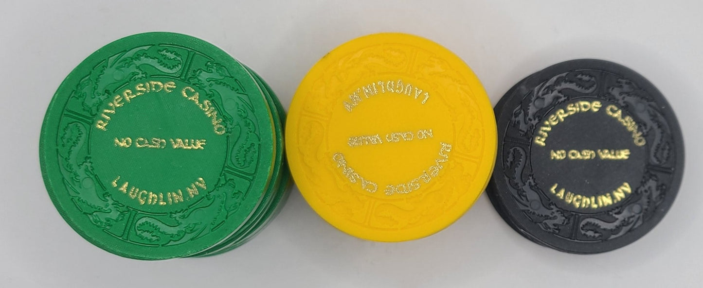 Riverside Casino Laughlin Nevada 2000's NCV "27" Chip Bundle D0152