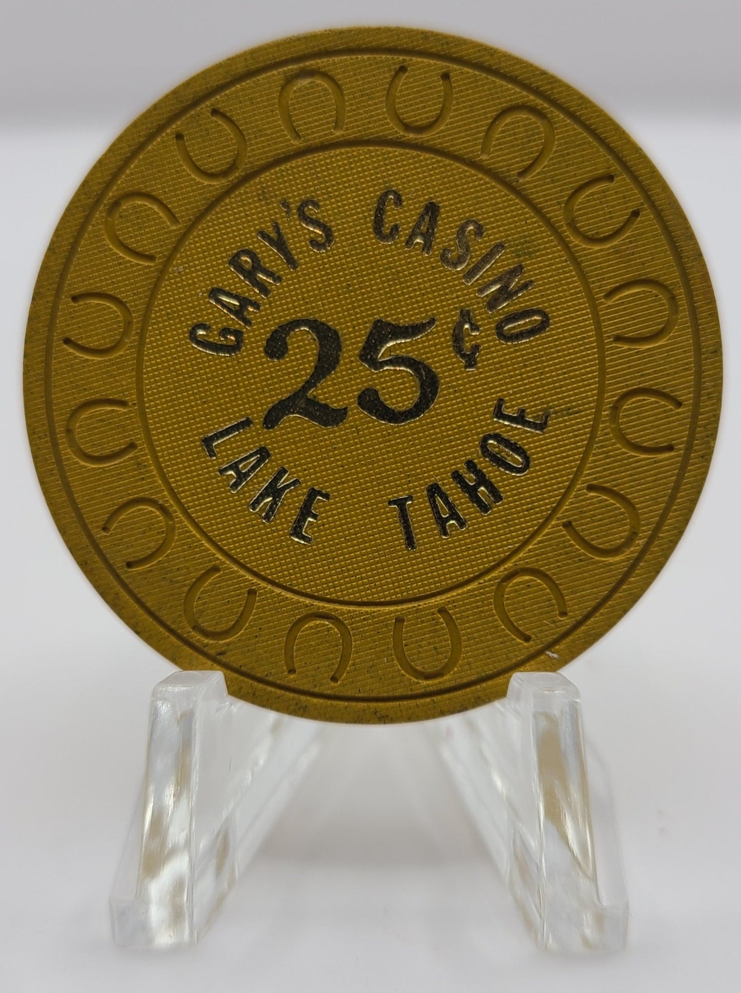 Gary's Casino Lake Tahoe NV 1976 $.25 Chip N5079