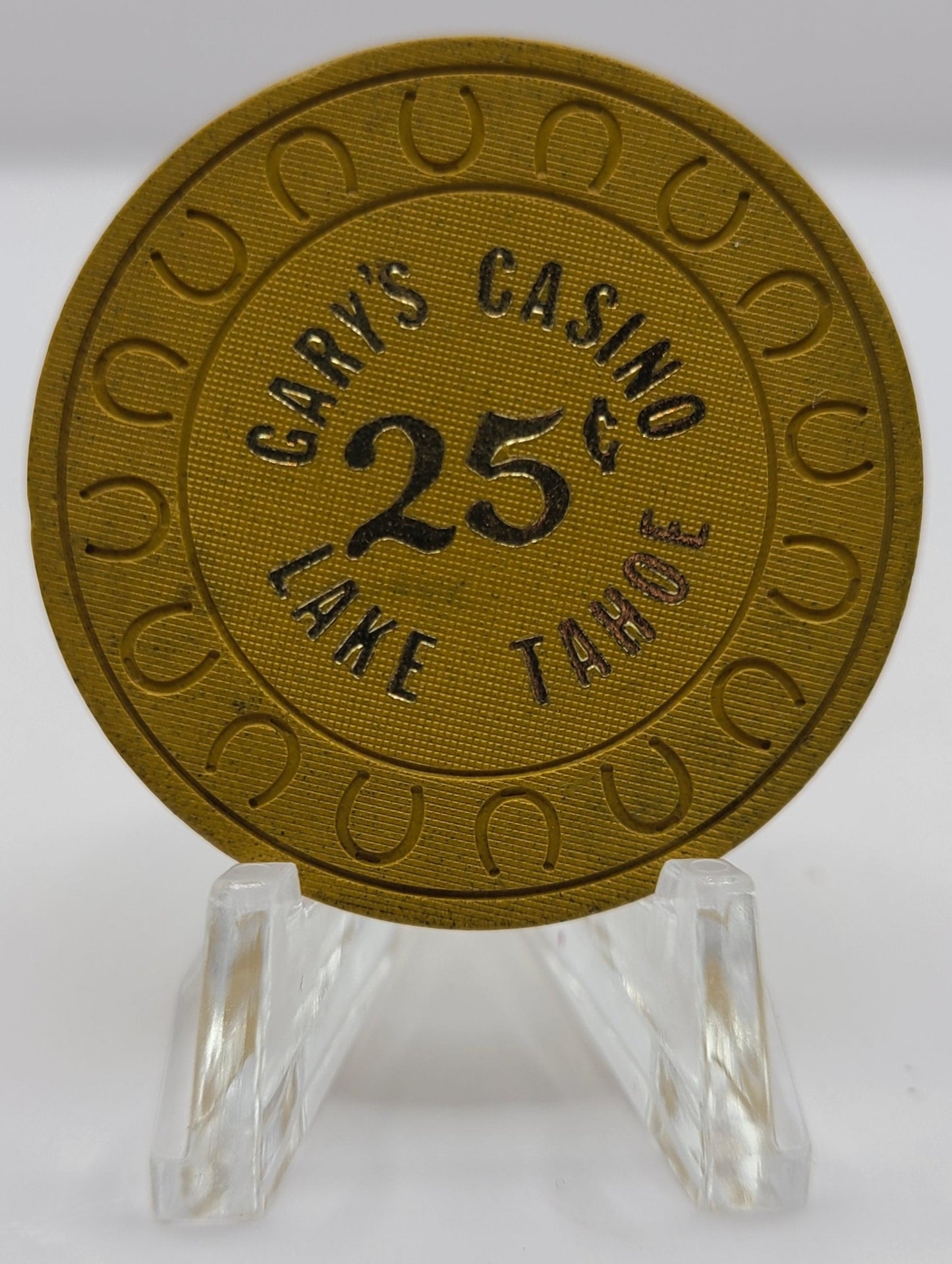 Gary's Casino Lake Tahoe NV 1976 $.25 Chip N5079