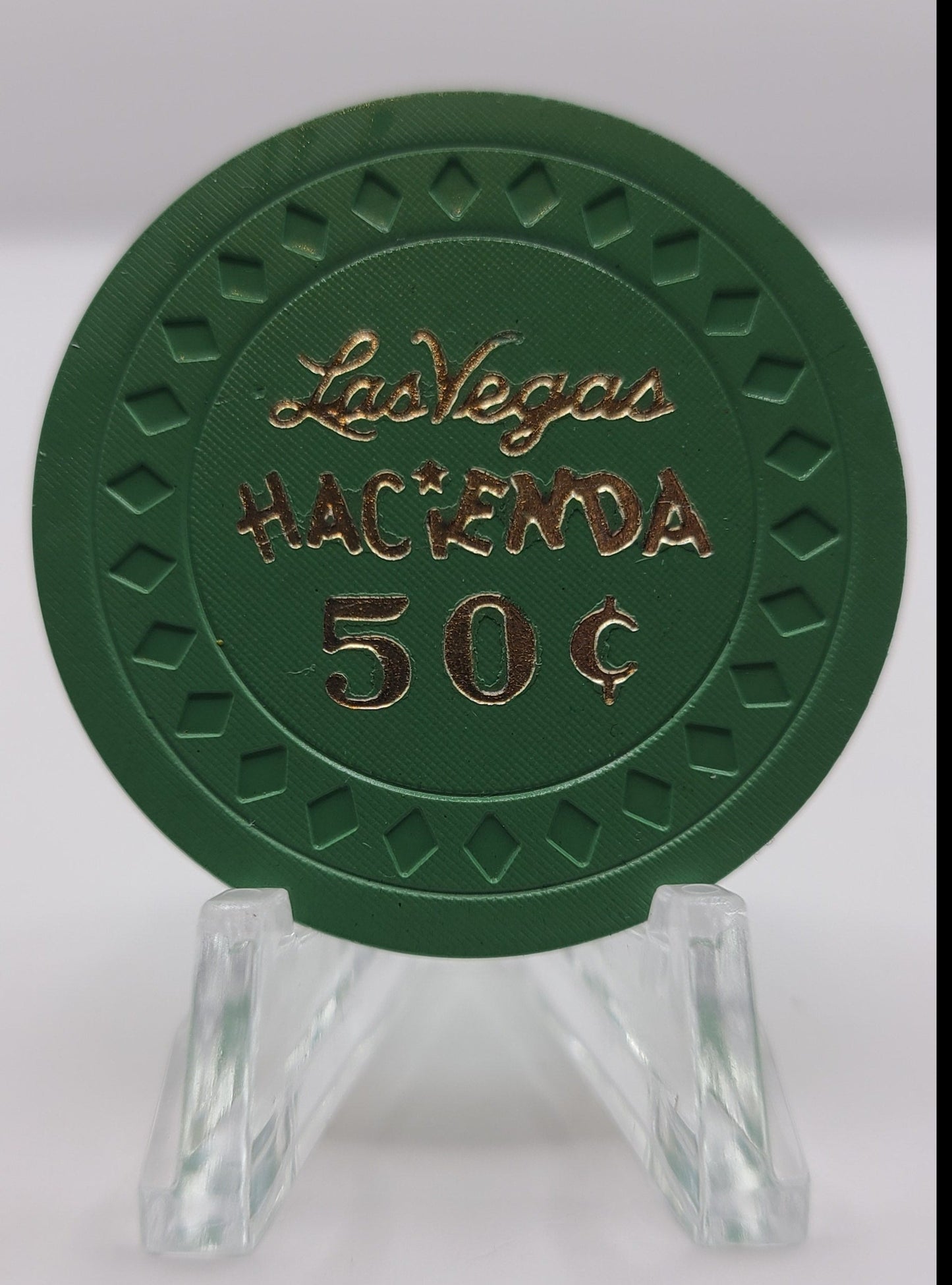 Hacienda Hotel Casino Las Vegas "UNCIRCULATED Trade Check" $.50 Chip N1743
