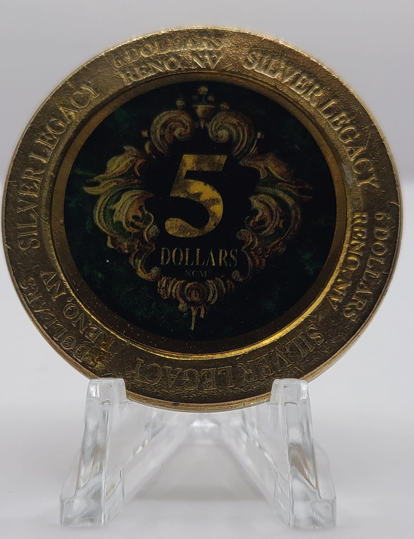 Silver Legacy Casino Reno NV 1995 $5 Gaming Token