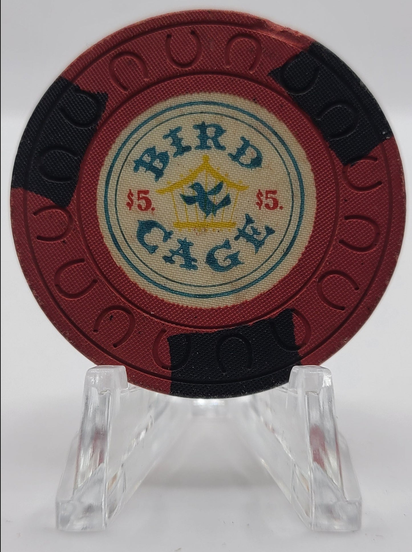 Bird Cage Casino Las Vegas Nevada 1958 $5 Chip N4366