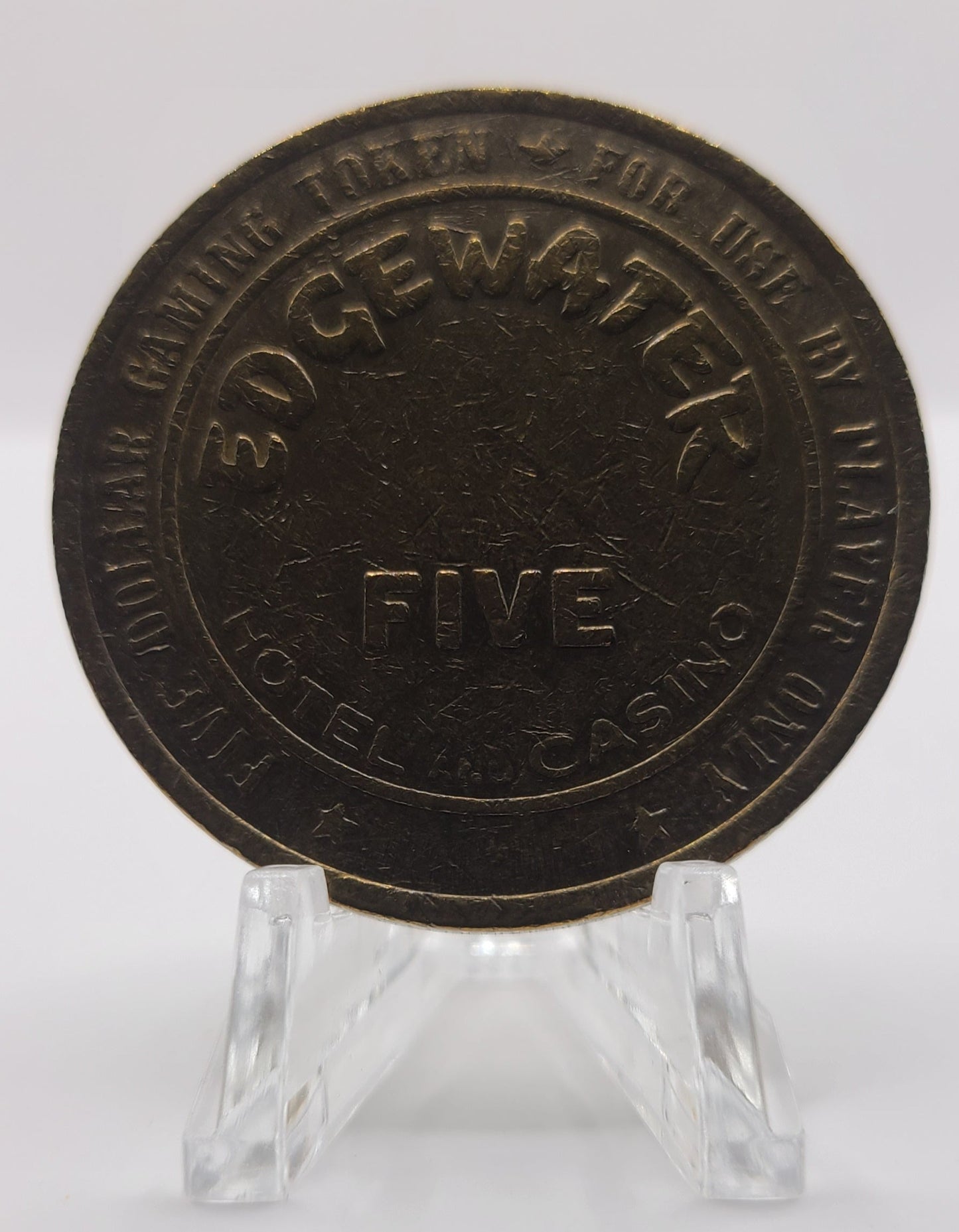 Edgewater Casino Laughlin NV 1988 $5 Gaming Token