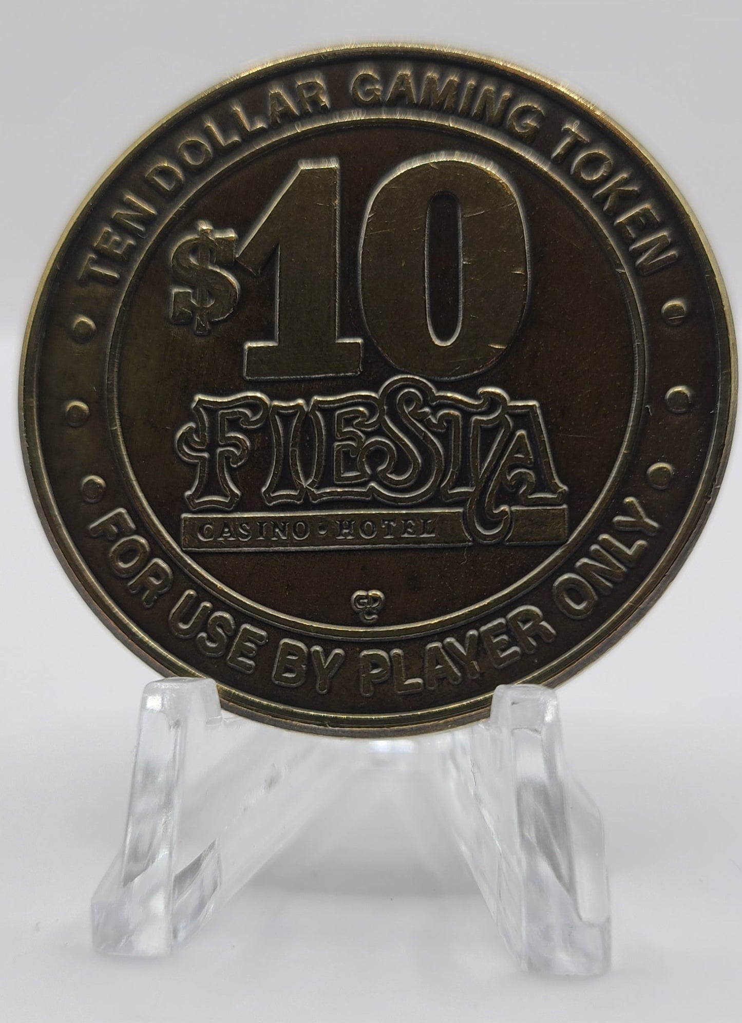 Fiesta Casino Las Vegas NV 1998 $10 Gaming Token