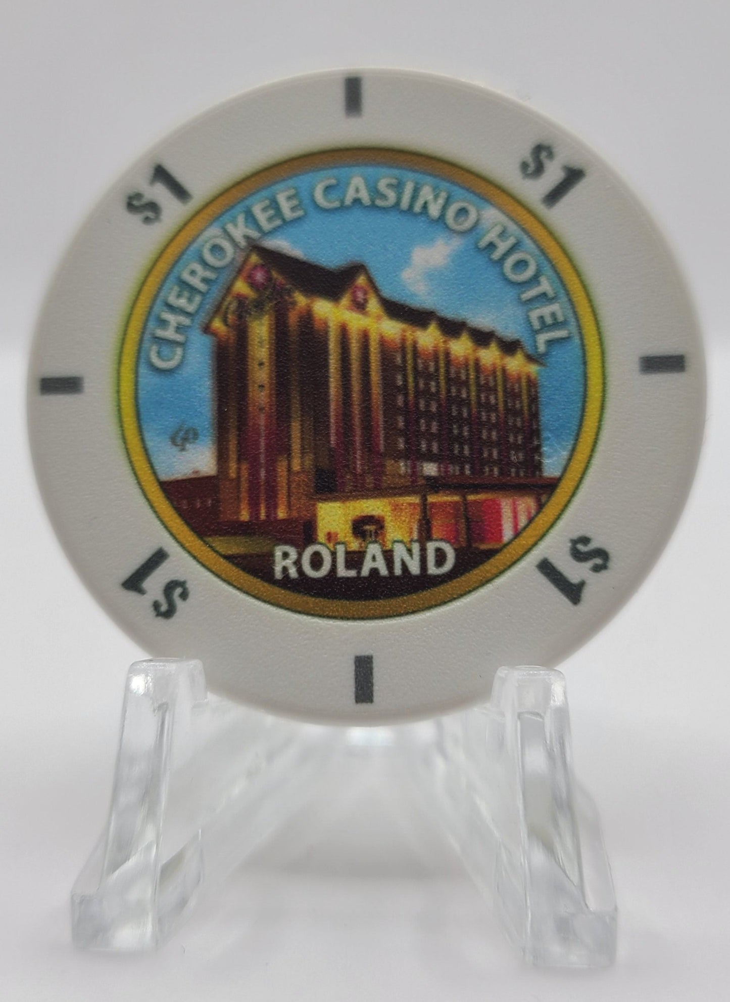 Cherokee Casino Roland Oklahoma $1 Casino Chip