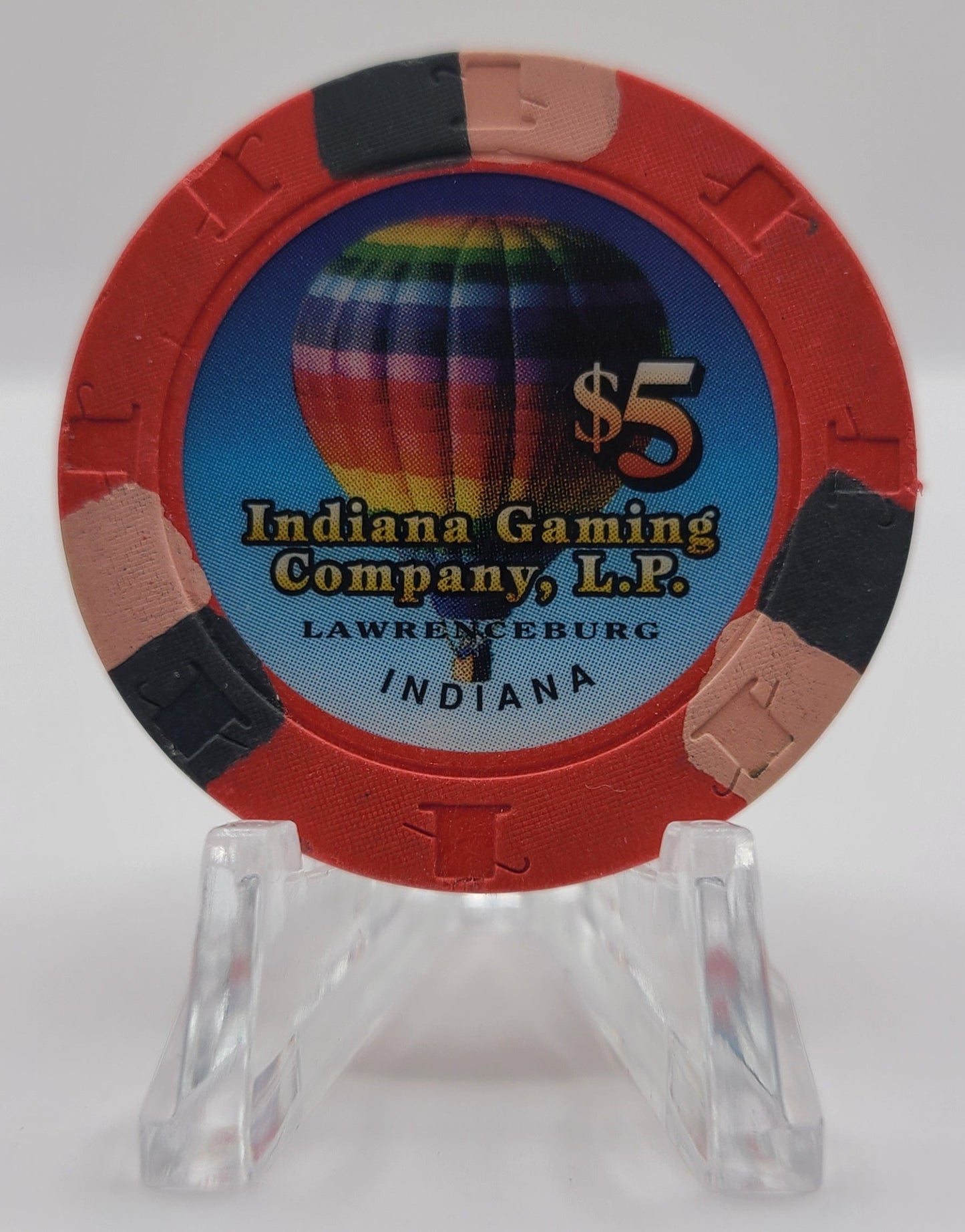 Argosy "Riverboat" Casino Lawrenceburg Indiana $5 Casino Chip