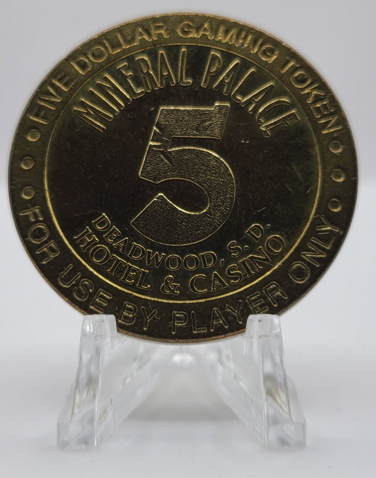 Mineral Palace Deadwood SD 1995 $5 Gaming Token