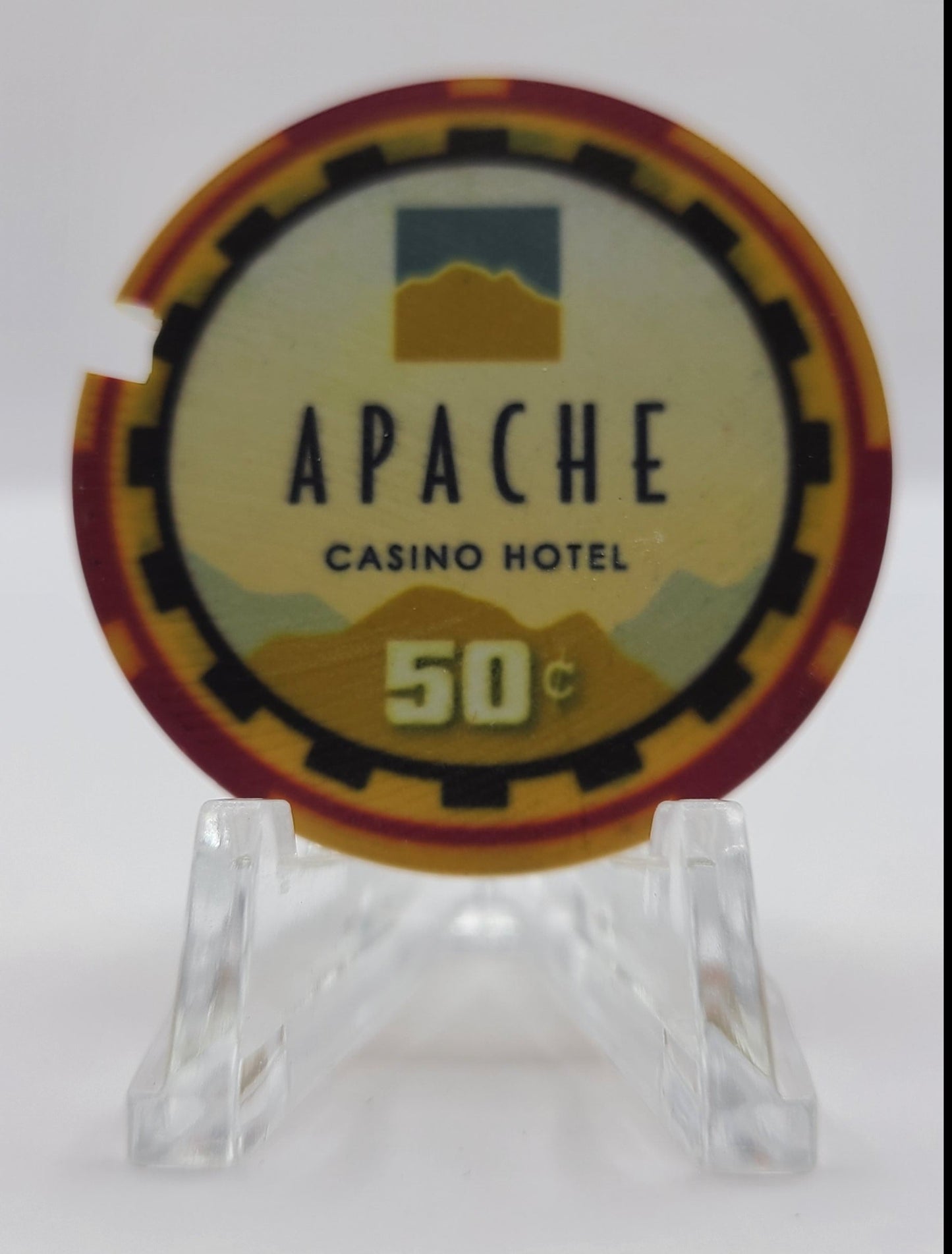 Apache Casino Lawton Oklahoma 2019 $.50 Chip "Notched"