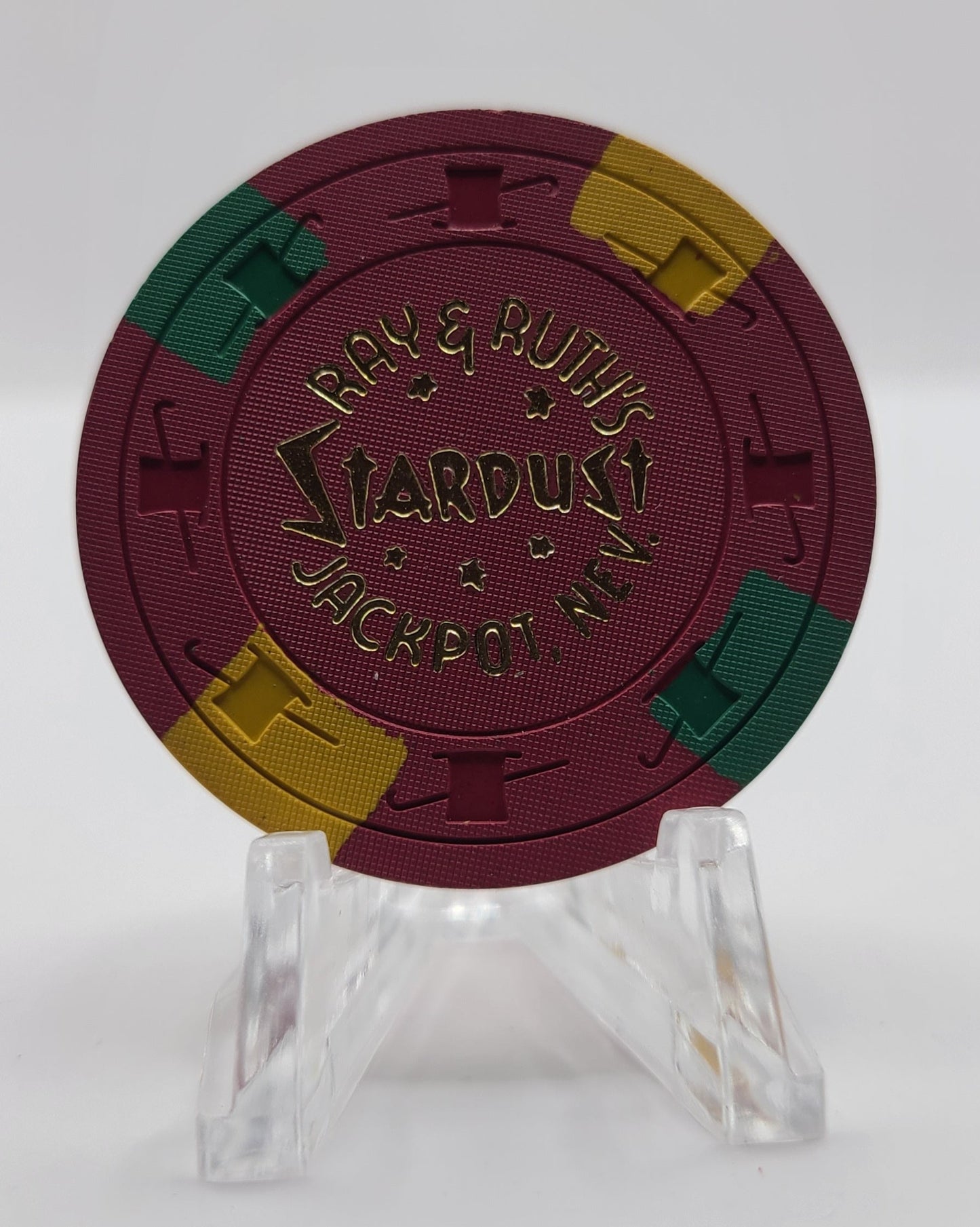 Stardust "Ray & Ruth's" Casino Jackpot Nevada 1961 $25 Chip "UNCIRCULATED"