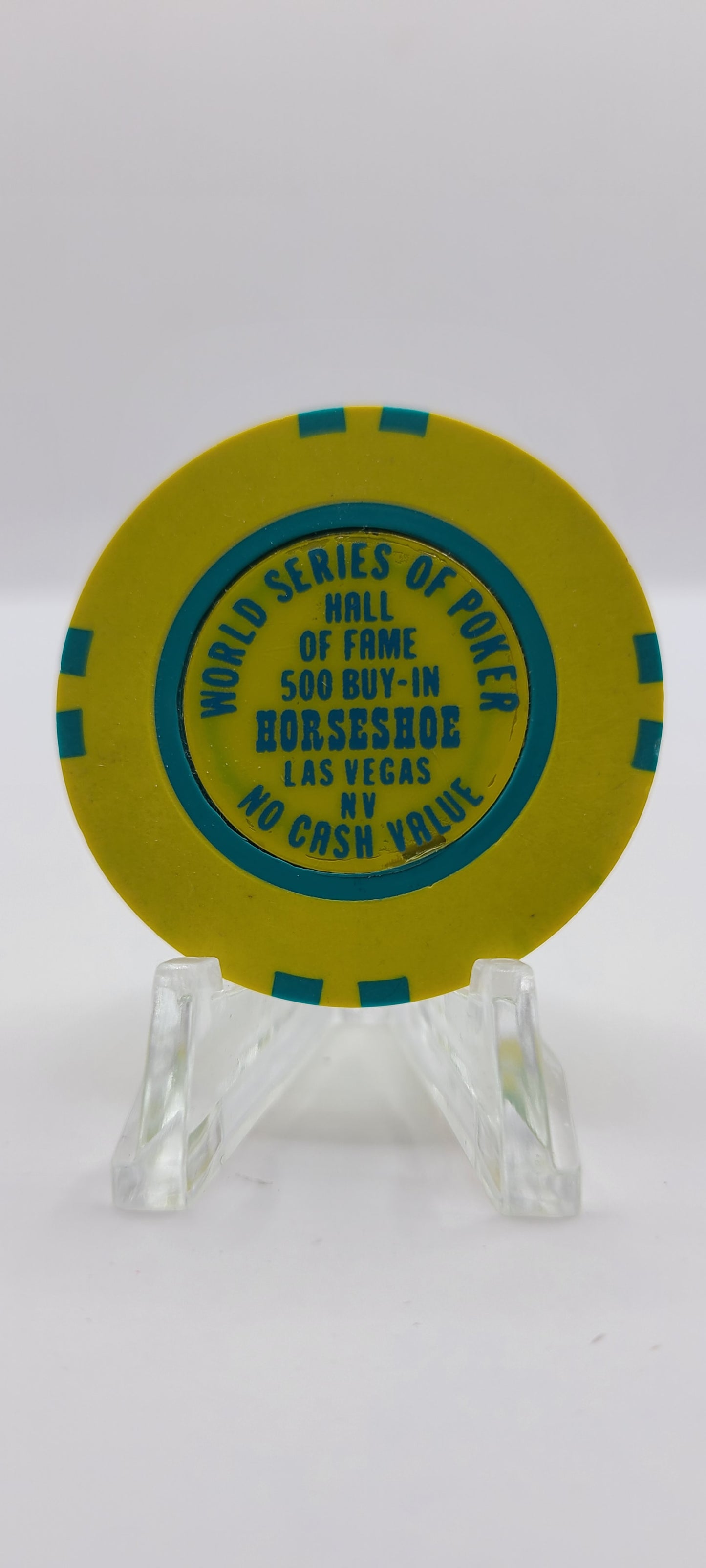 Horseshoe Club Binion's Las Vegas Nevada 1991 WSOP NCV 500 Buy In Chip N9970 "UNCIRCULATED"