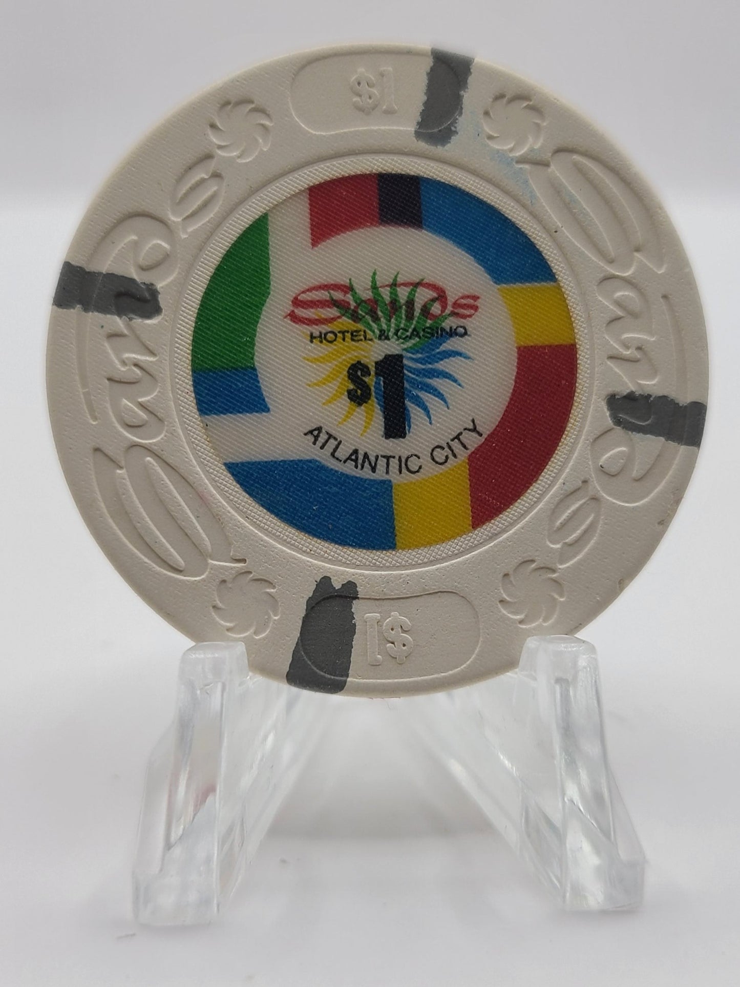 Sands Casino Atlantic City New Jersey $1 Casino Chip