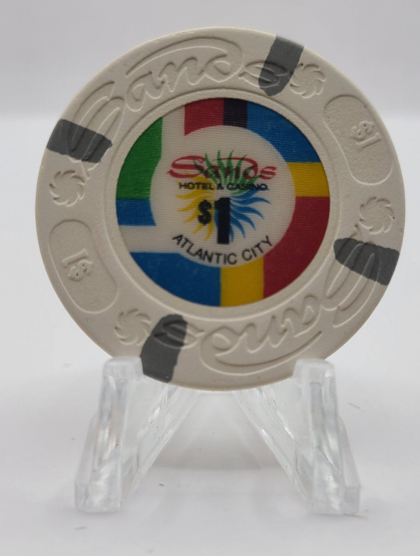 Sands Casino Atlantic City New Jersey $1 Casino Chip