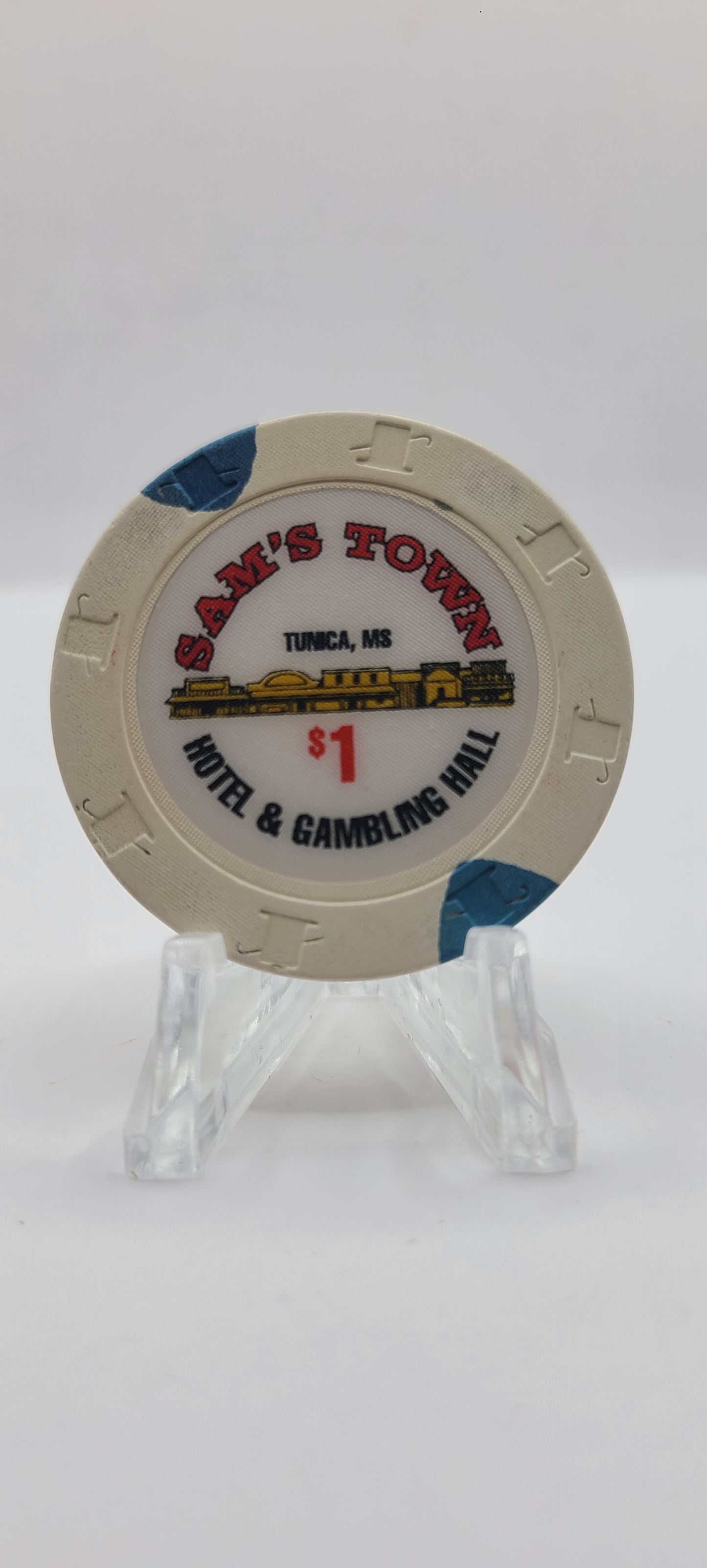 Sam's Town "Riverboat" Casino Tunica Mississippi $1 Chip
