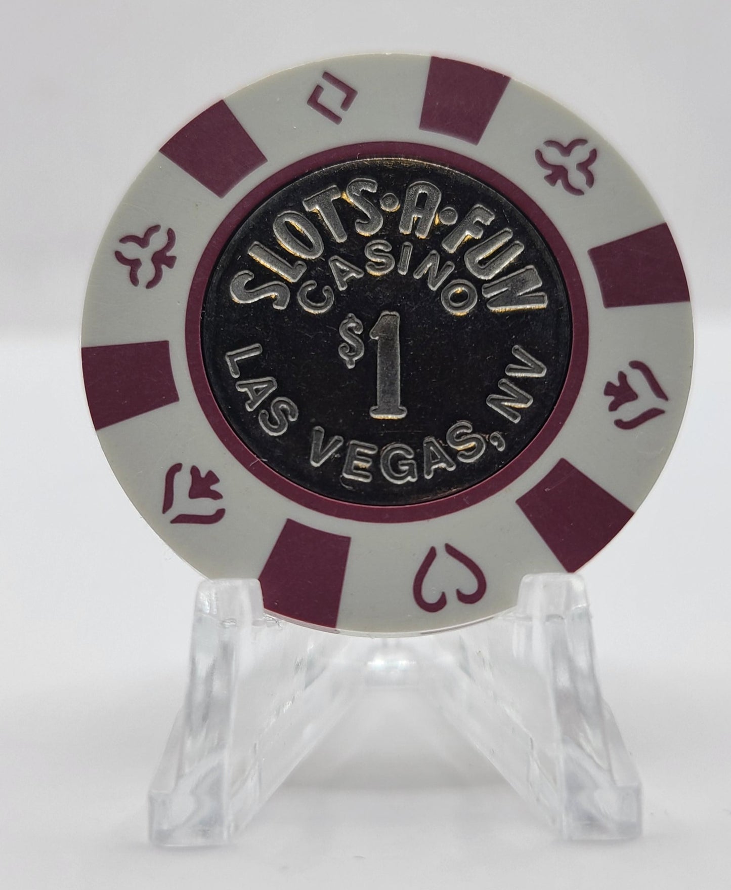 Slots-A-Fun Casino Las Vegas Nevada $1 Casino Chip 1995 N0208