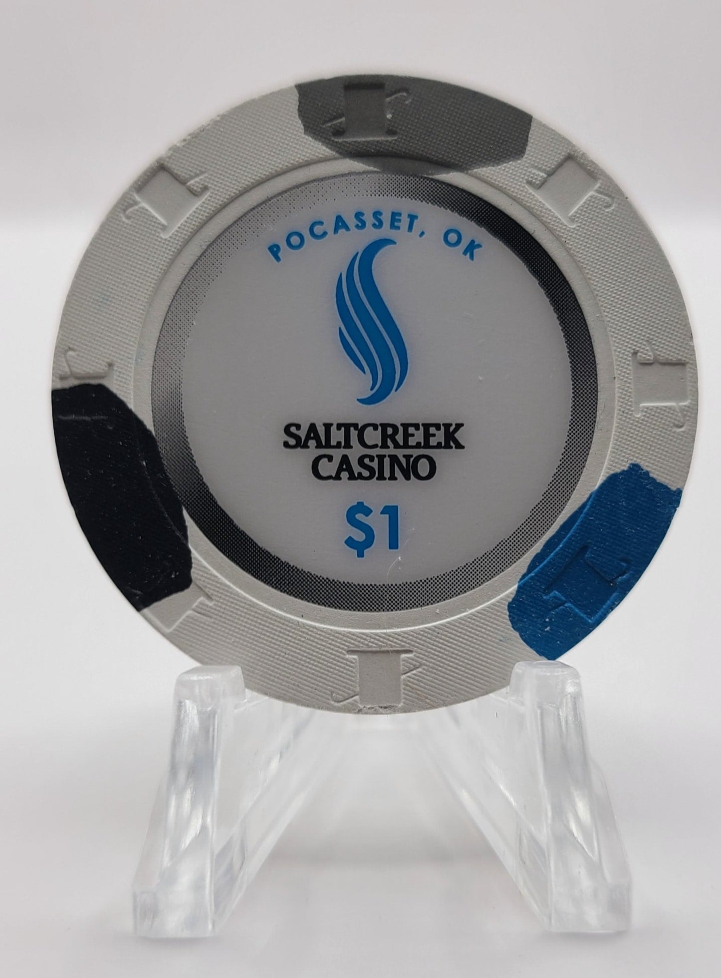 Saltcreek Casino Pocasset Oklahoma 2012 $1 Chip