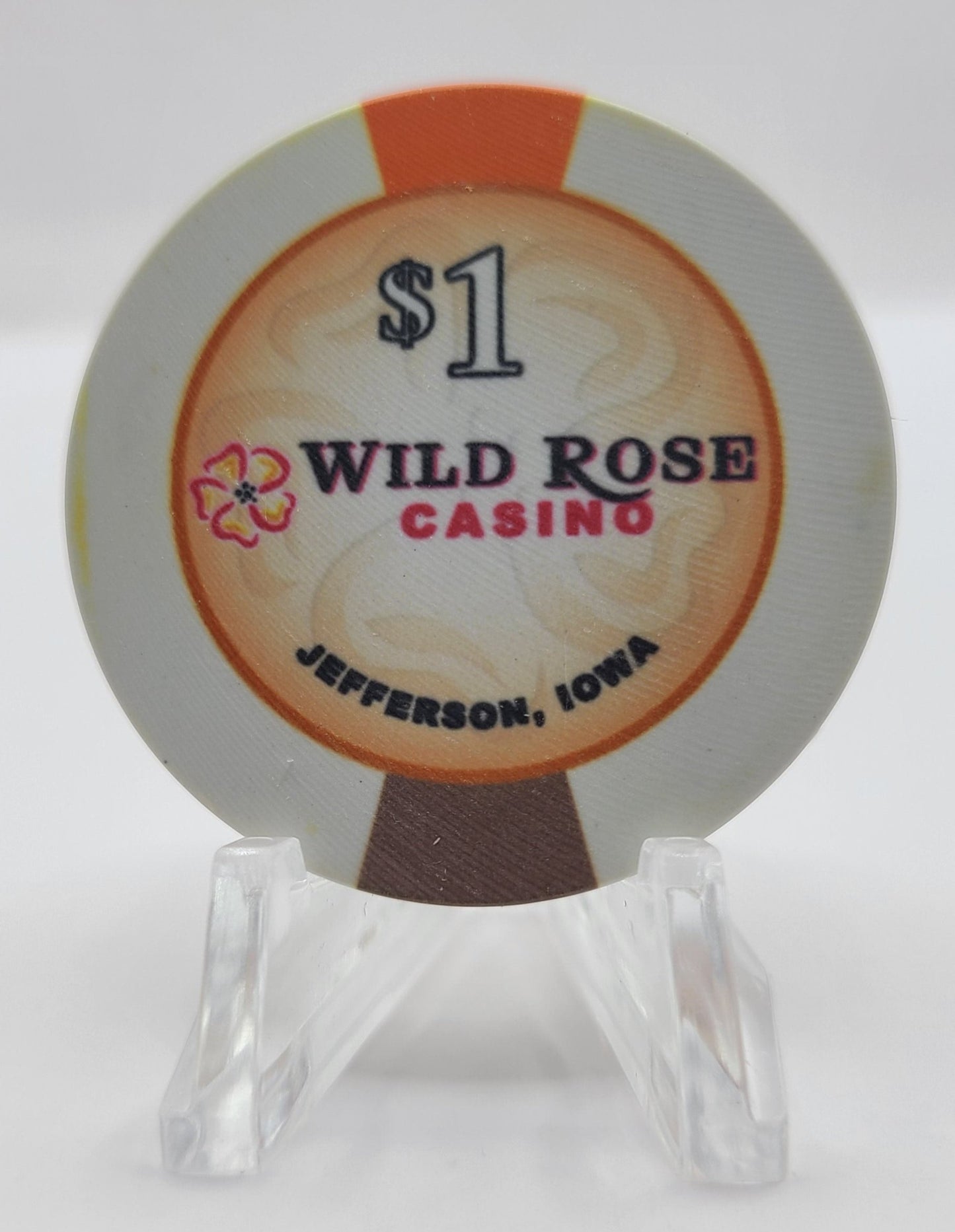Wild Rose Casino Jefferson Iowa 2015 $1 Casino Chip