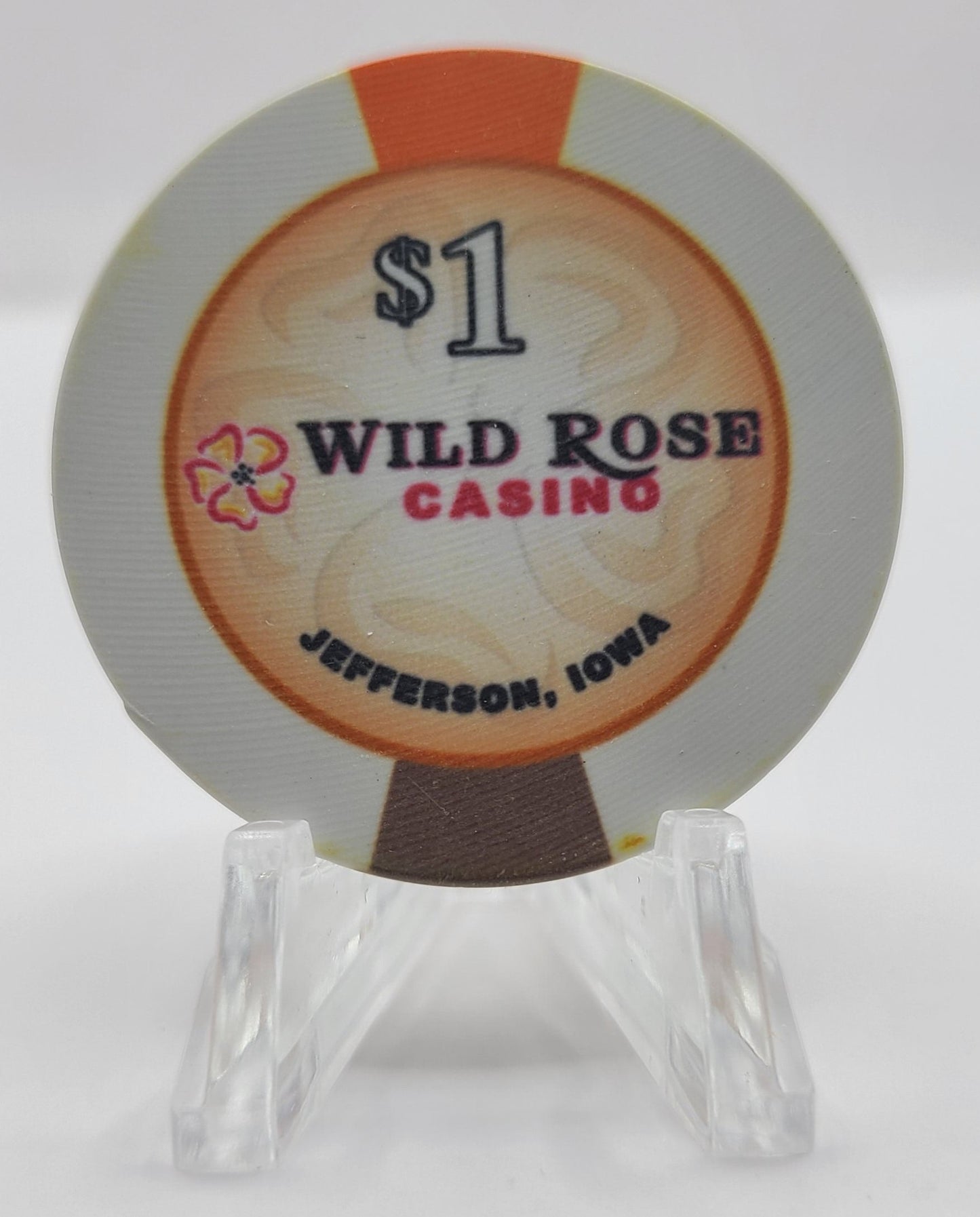 Wild Rose Casino Jefferson Iowa 2015 $1 Casino Chip