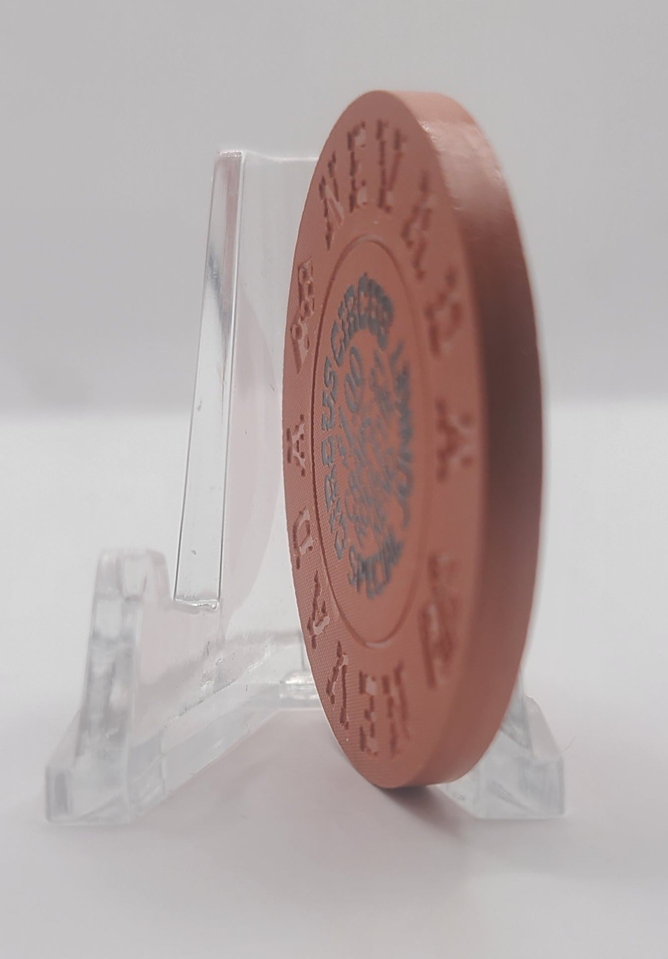 Circus Circus Casino Las Vegas Nevada 1970's $1 "Free Play Craps-21 Roulette Keno Special Junket" Chip N1464