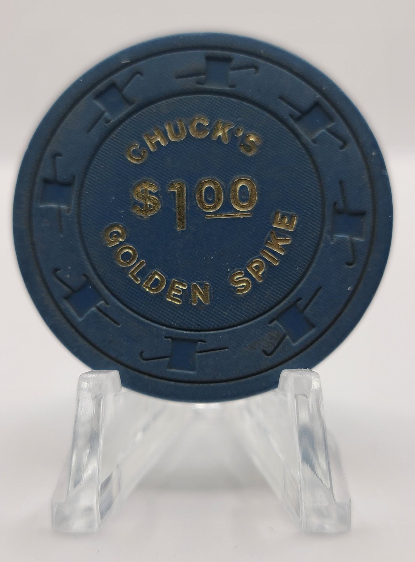 Golden Spike "Chuck's" Carson City Nevada 1976 $1 Casino Chip N2839