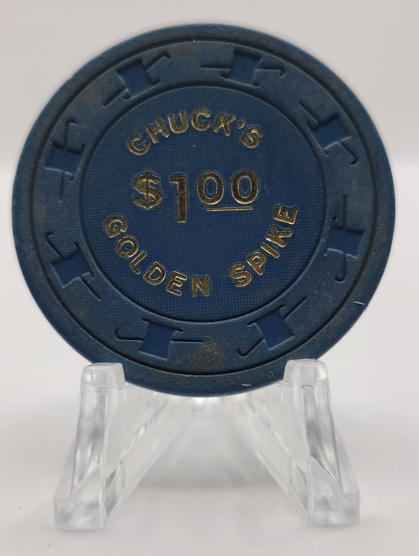 Golden Spike "Chuck's" Carson City Nevada 1976 $1 Casino Chip N2839