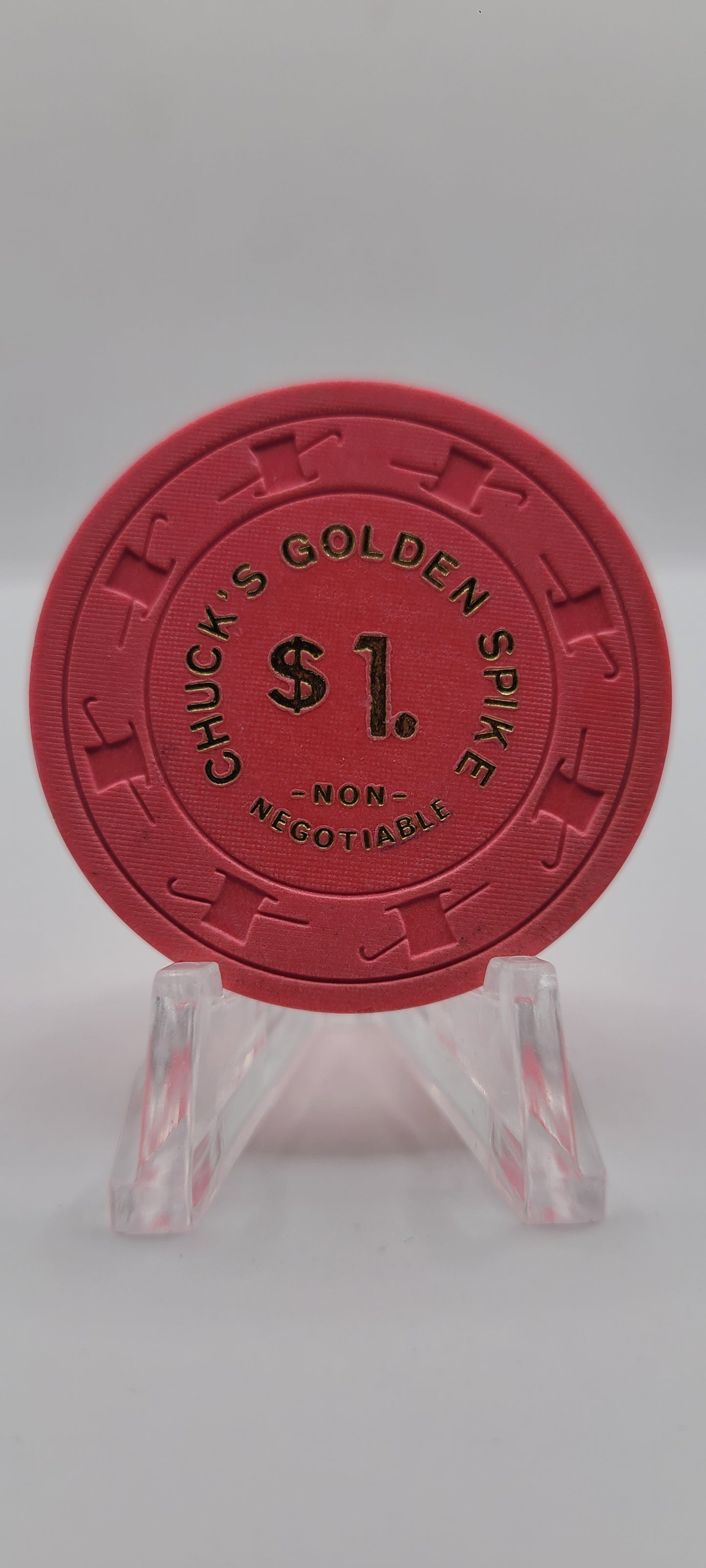 Golden Spike "Chuck's" Carson City Nevada 1976 $1 NCV Chip N2934