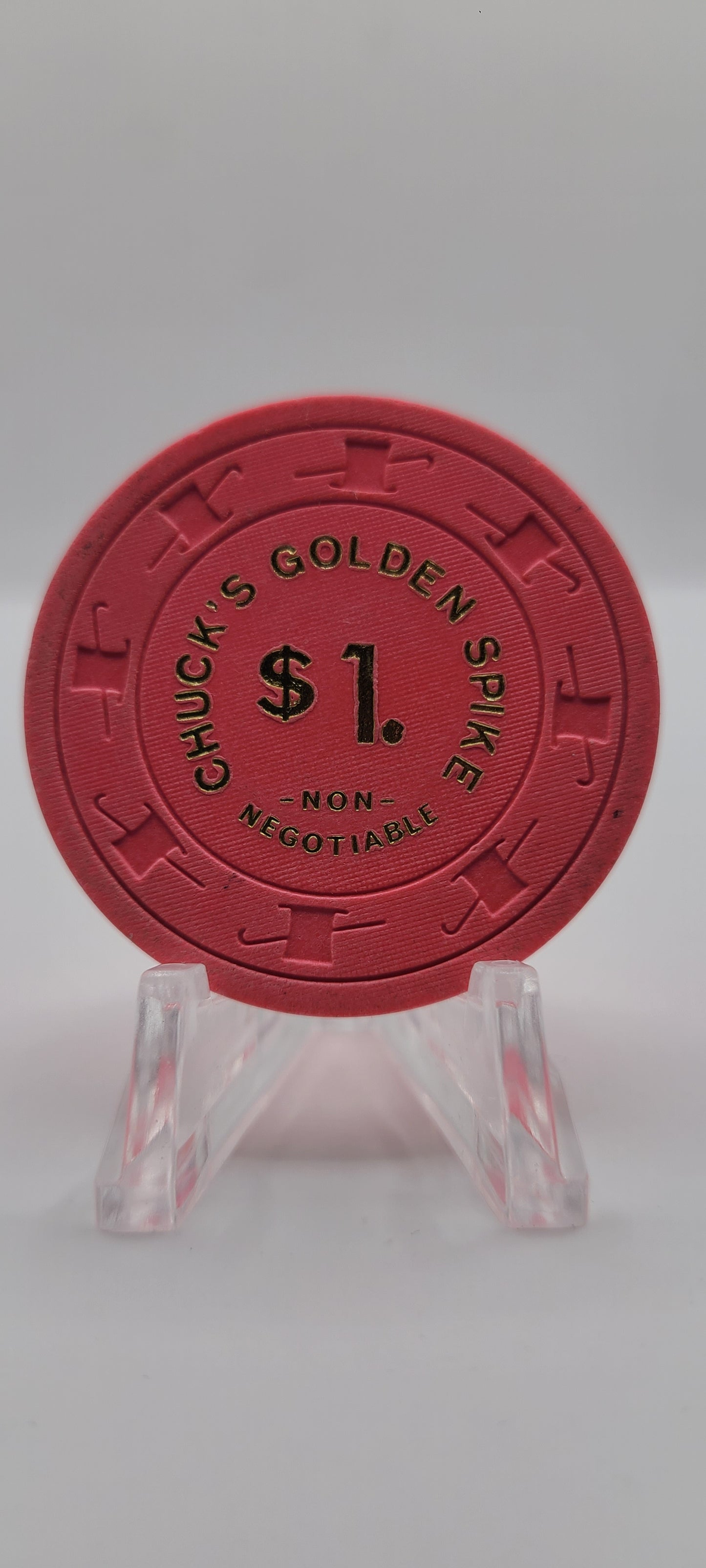 Golden Spike "Chuck's" Carson City Nevada 1976 $1 NCV Chip N2934