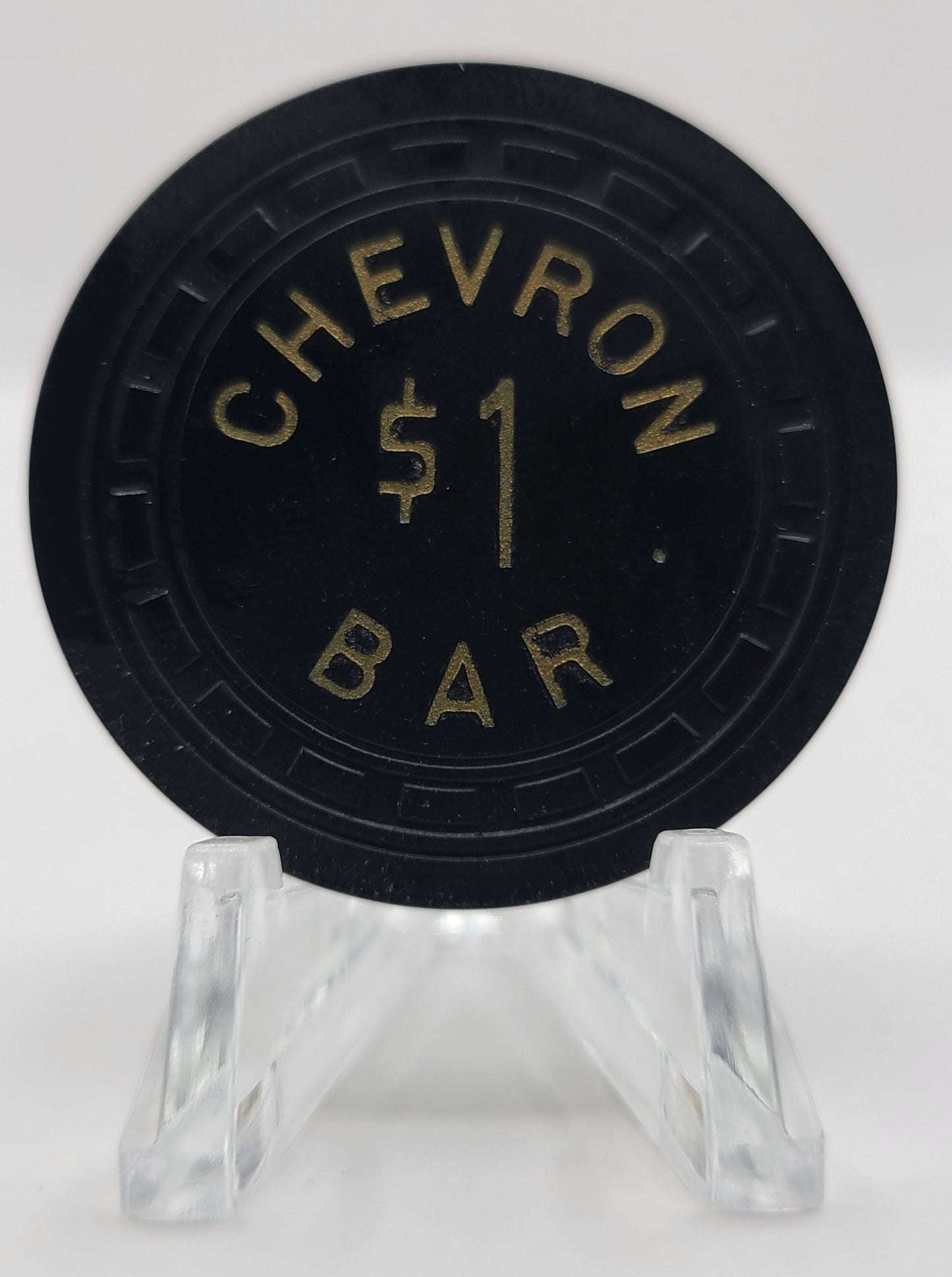 Chevron Bar Searchlight Nevada 1957 $1 Chip N6519