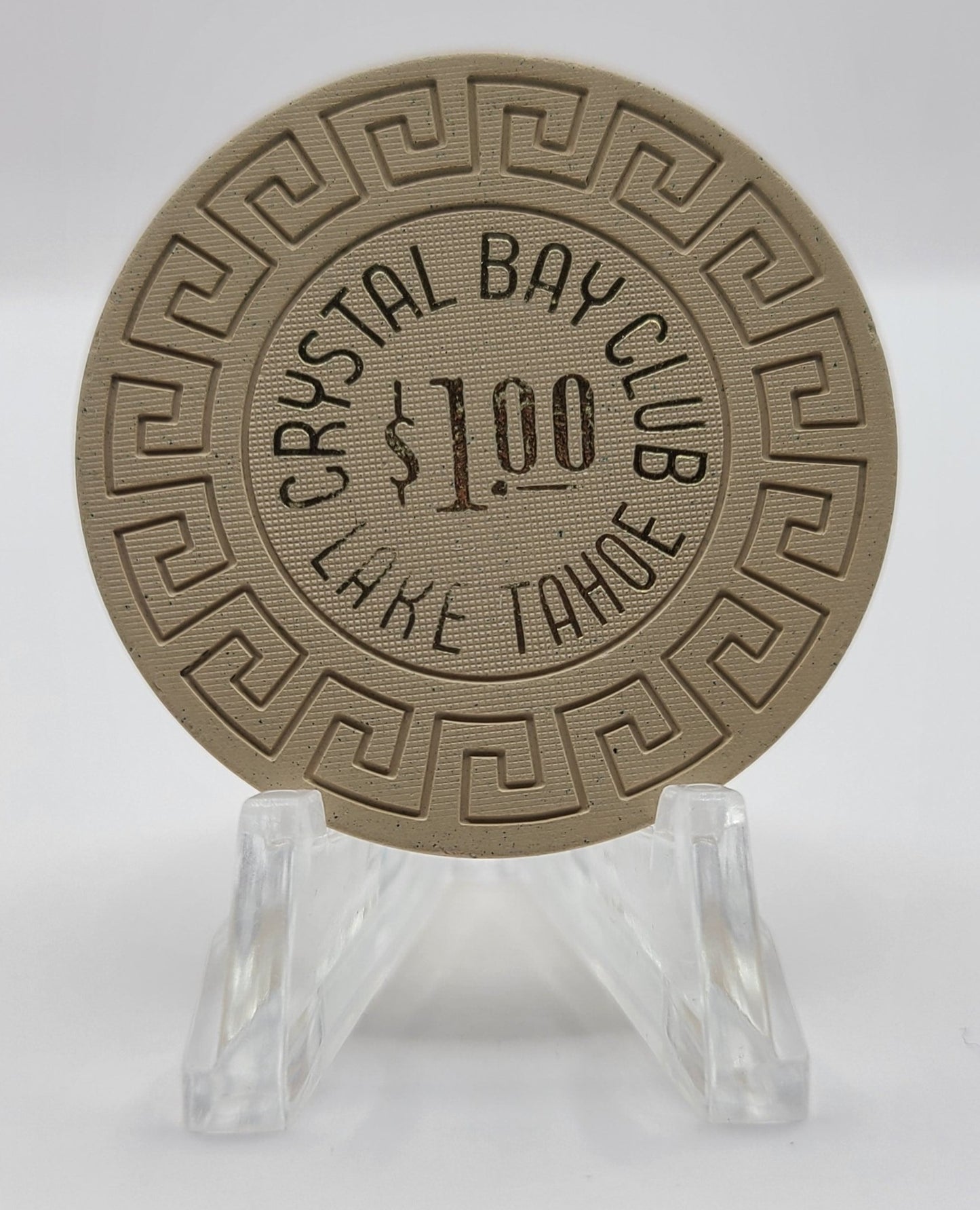 Crystal Bay Club Crystal Bay Nevada 1970's $1 Casino Chip N5049