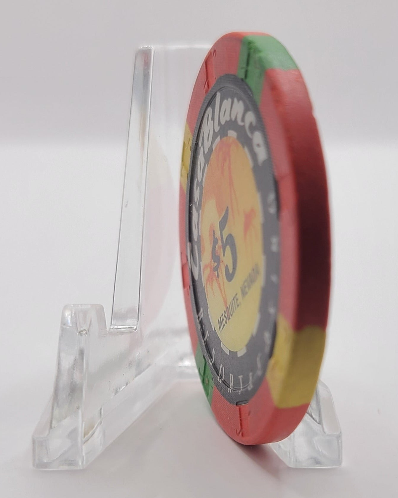 CasaBlanca Casino Mesquite Nevada 1997 $5 Casino Chip N9439