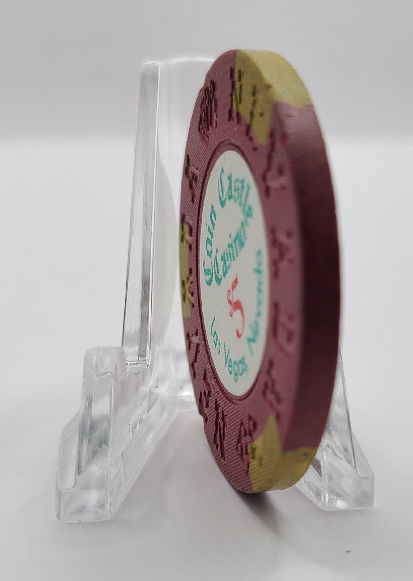 Coin Castle Casino Las Vegas Nevada 1974 $5 Chip N1474