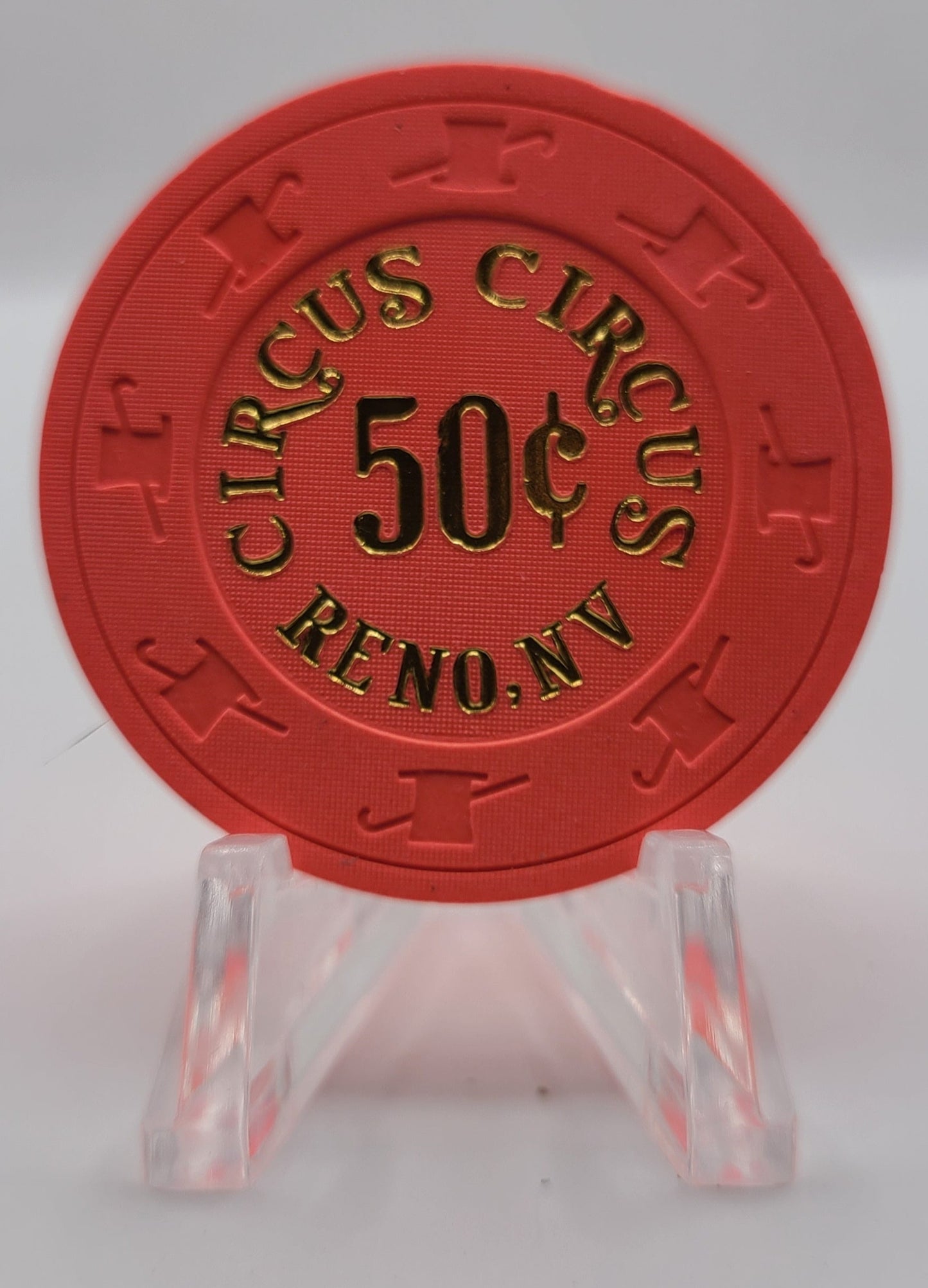 Circus Circus Casino Reno Nevada 1980's $.50 Casino Chip