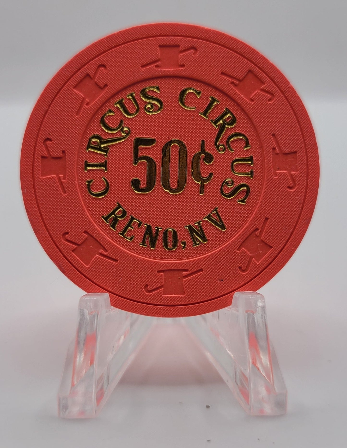 Circus Circus Casino Reno Nevada 1980's $.50 Casino Chip
