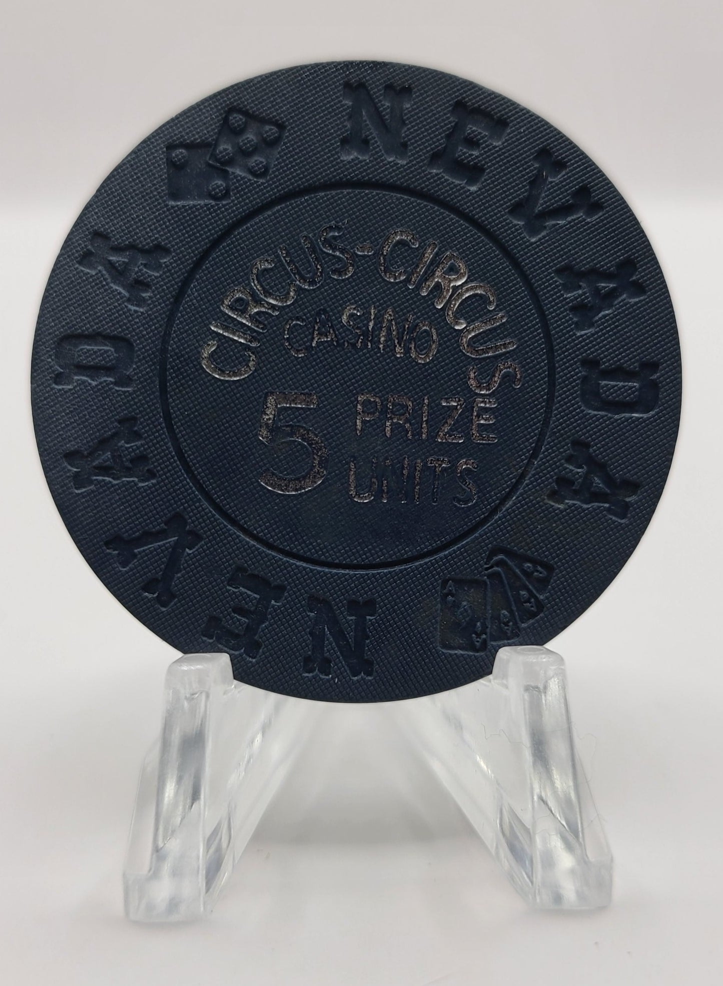 Circus Circus Casino Las Vegas Nevada 1968 5 Prize Unit Chip N6117
