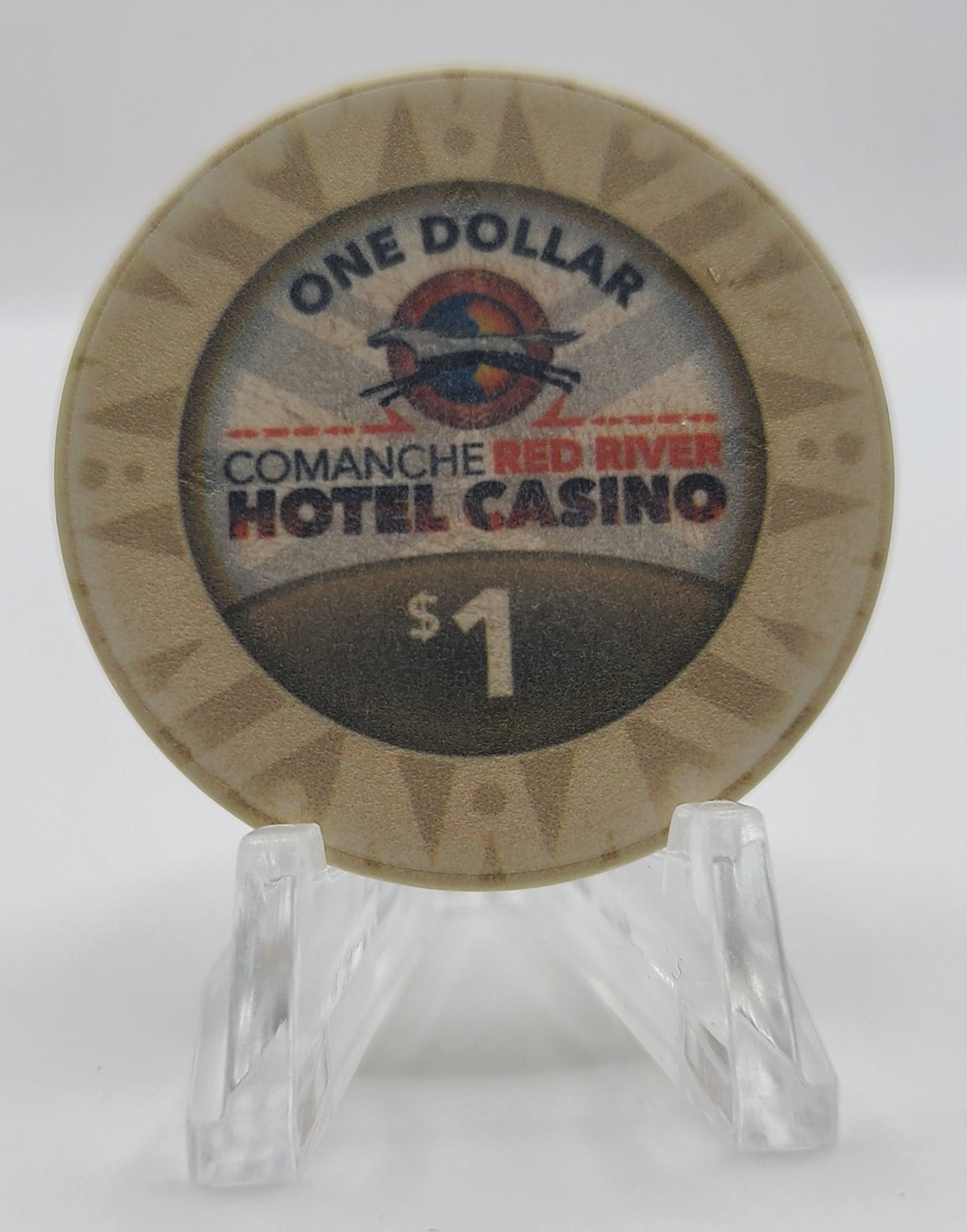 Comanche Red River Casino Devol Oklahoma 2019 $1 Casino Chip