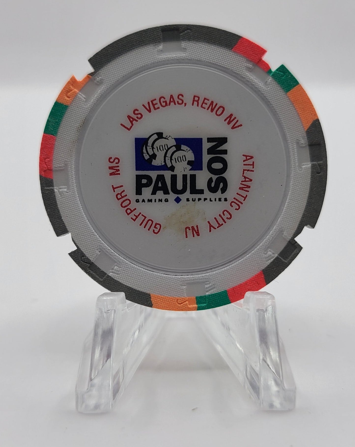 Debbie Reynolds Casino Las Vegas Nevada 1994 $25 "Prototype Paulson" Notched Chip