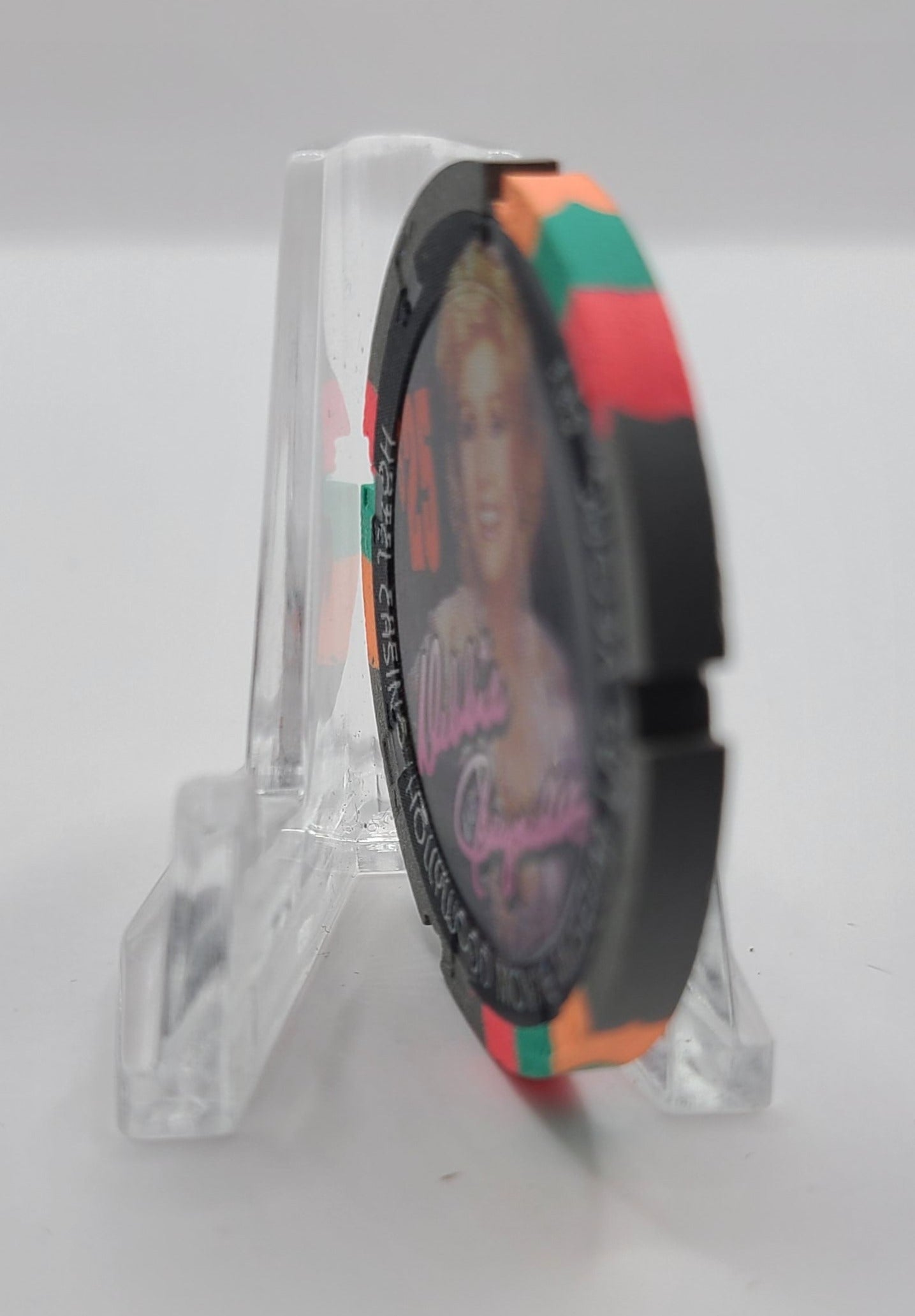 Debbie Reynolds Casino Las Vegas Nevada 1994 $25 "Prototype Paulson" Notched Chip
