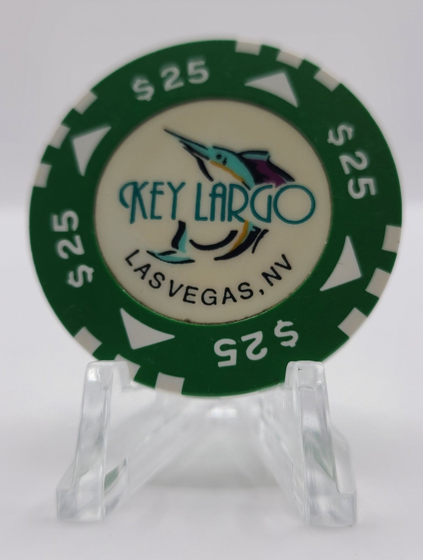 Key Largo Casino Las Vegas Nevada $25 Casino Chip V1026
