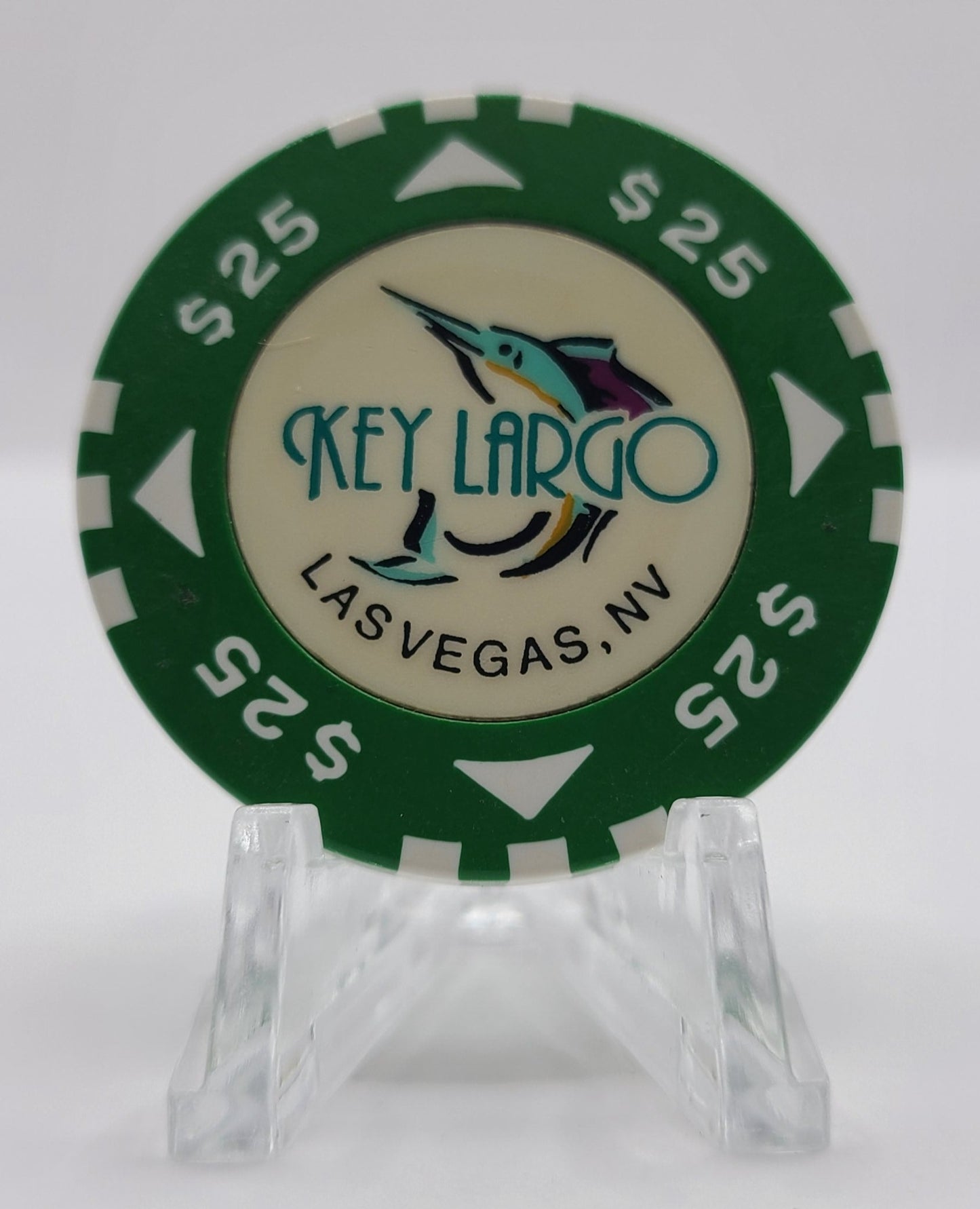 Key Largo Casino Las Vegas Nevada $25 Casino Chip V1026