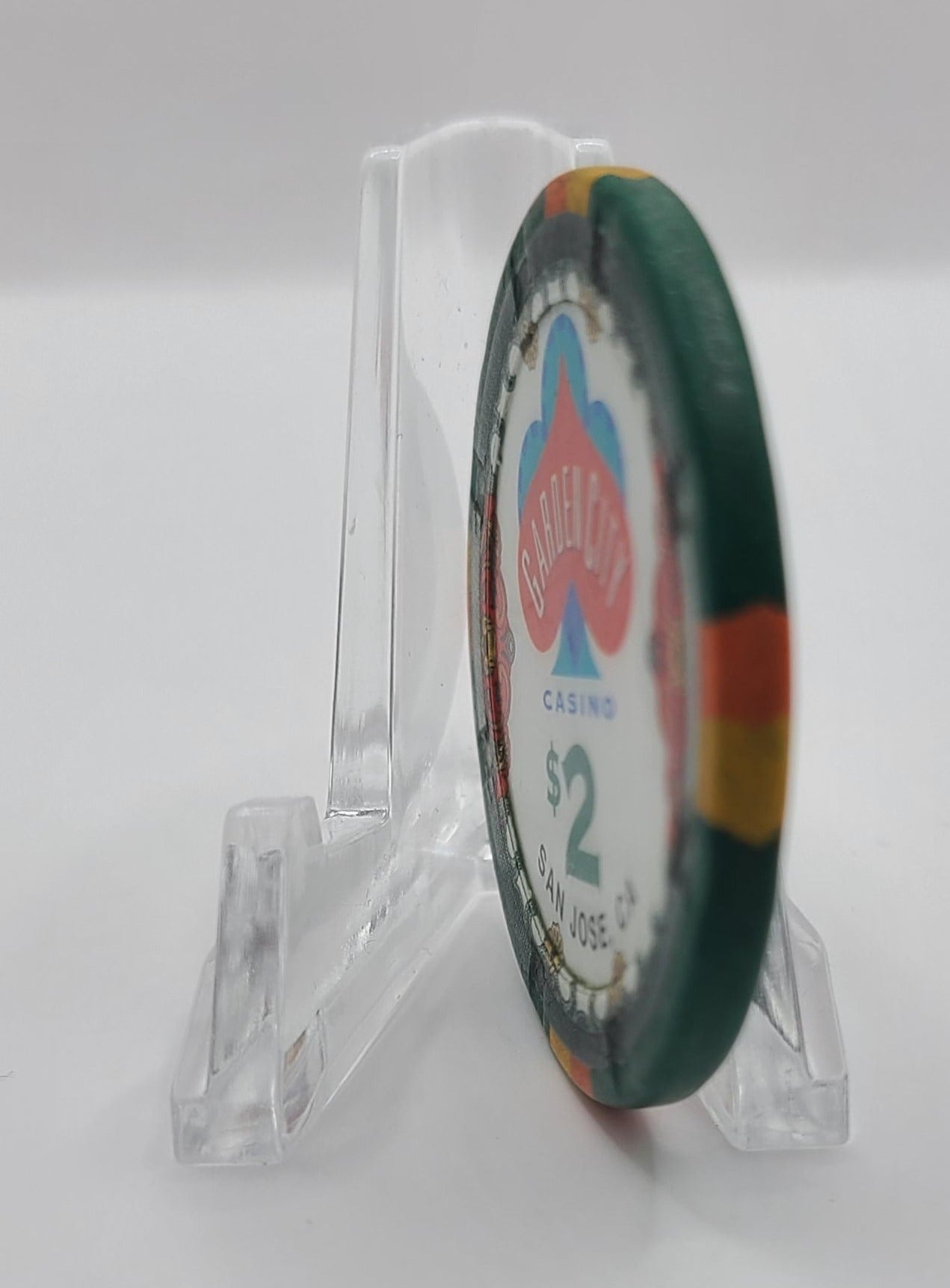 Garden City Casino "Card Room "San Jose California $2 Chip