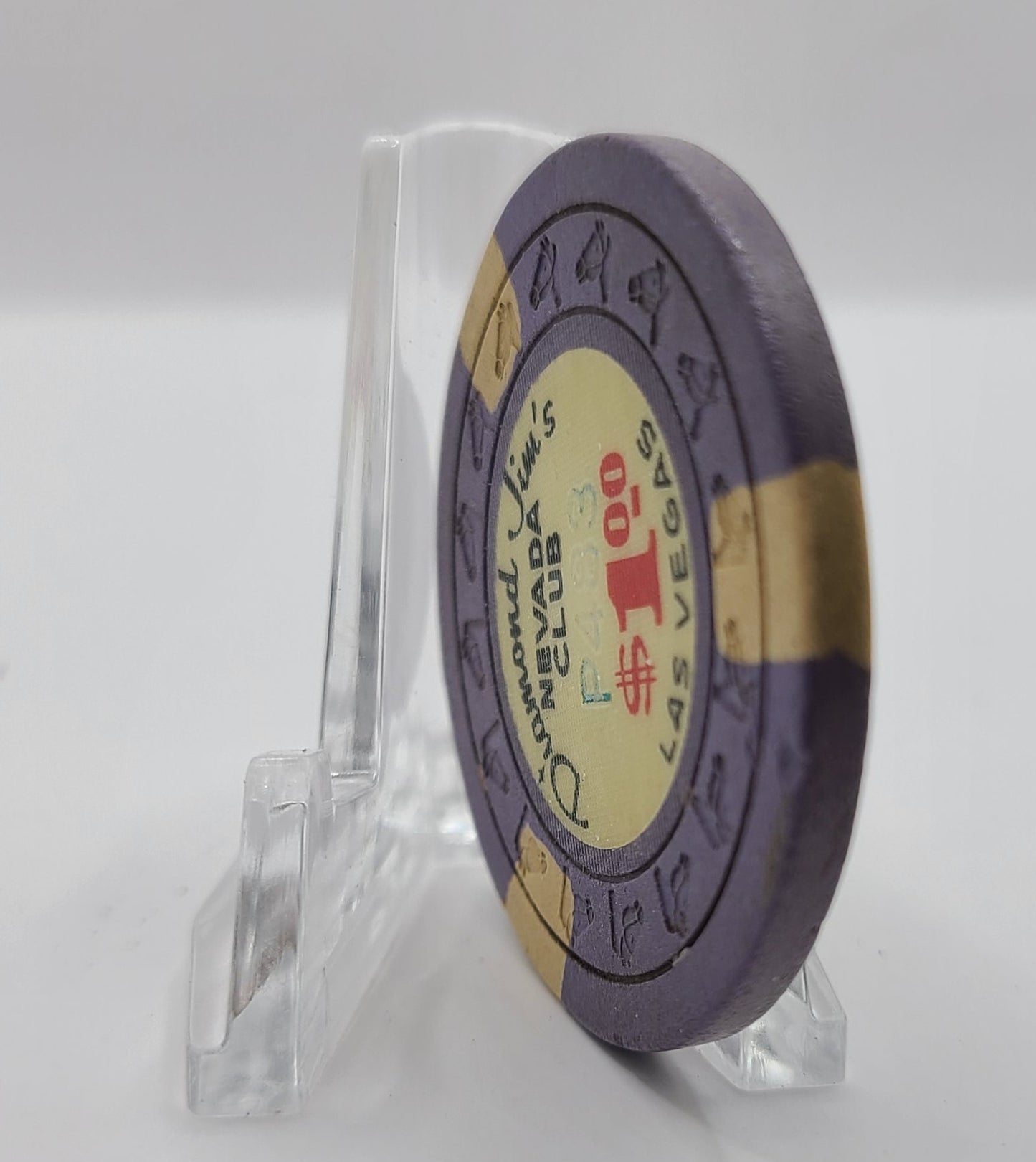 Nevada Club "Diamond Jim" Las Vegas Nevada 1963 $1 Casino Chip N1956